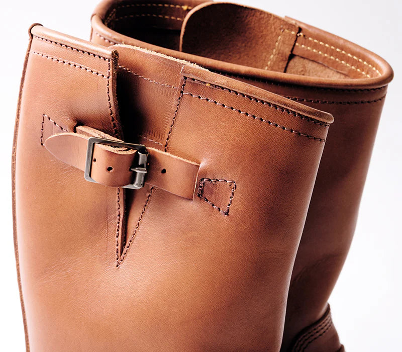 John Lofgren Wabash Engineer Boots - Badalassi Carlo Cognac