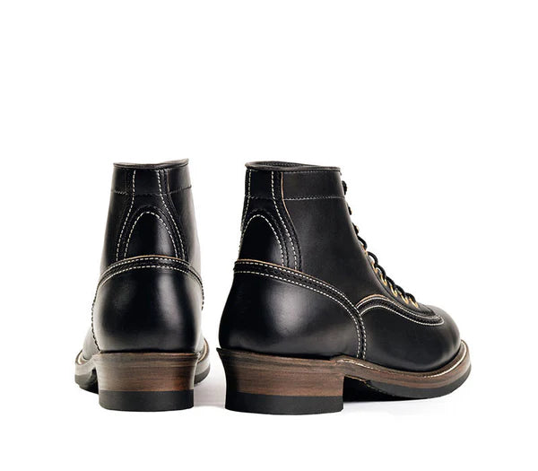 (Pre-Order FW25) John Lofgren Donkey Puncher Boots - Horween CXL Black