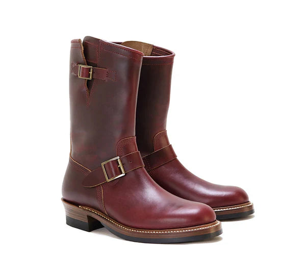 (Pre-Order FW25) John Lofgren Wabash Engineer Boots - Horween CXL Burgundy