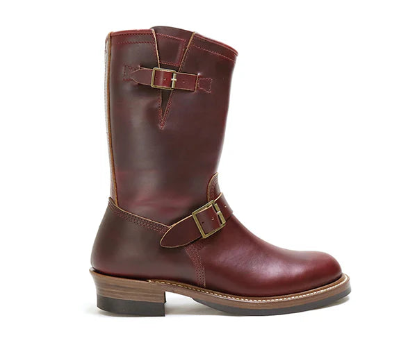 (Pre-Order FW25) John Lofgren Wabash Engineer Boots - Horween CXL Burgundy