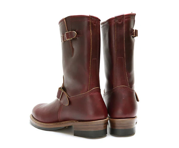 (Pre-Order FW25) John Lofgren Wabash Engineer Boots - Horween CXL Burgundy
