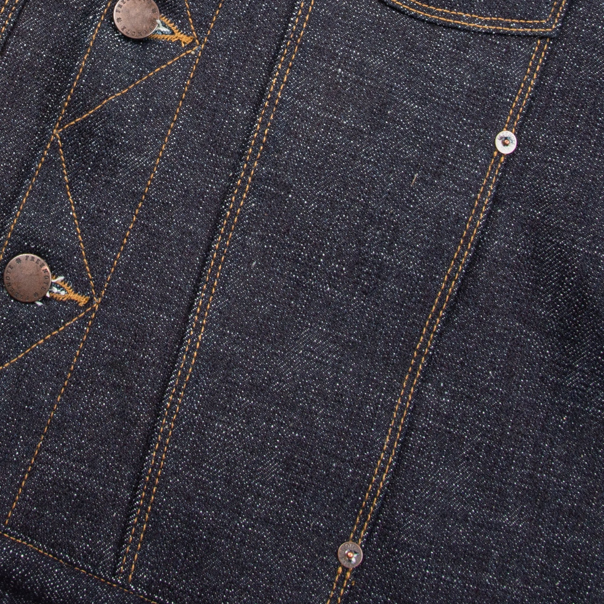 Freenote Cloth CD1 Classic Jacket - 17oz Blue Slub Denim