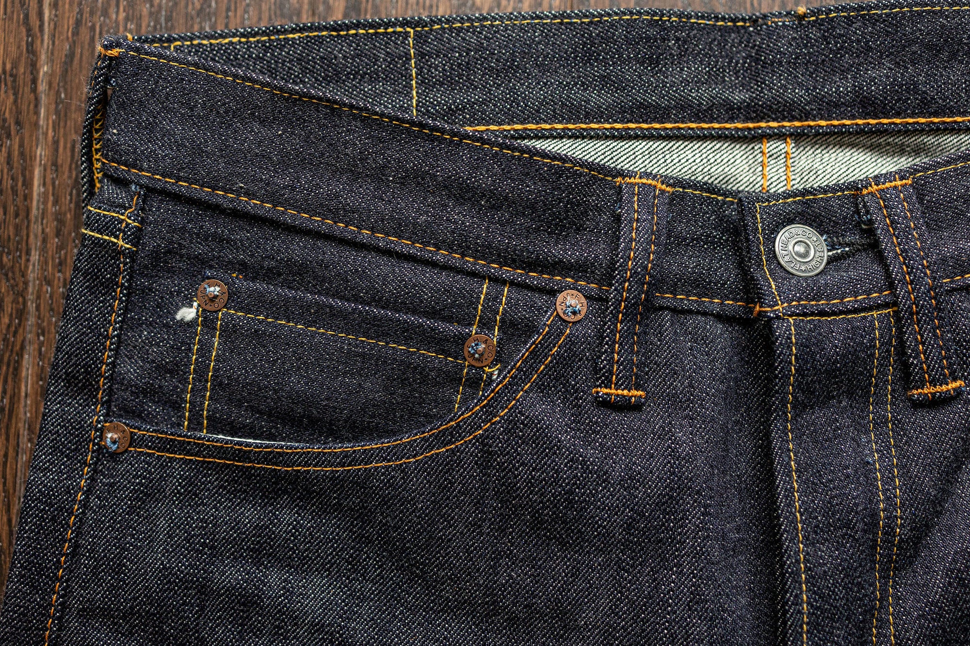 The Flat Head 3004 Straight Tapered - 14.5oz Selvedge Denim (Unsanforized)