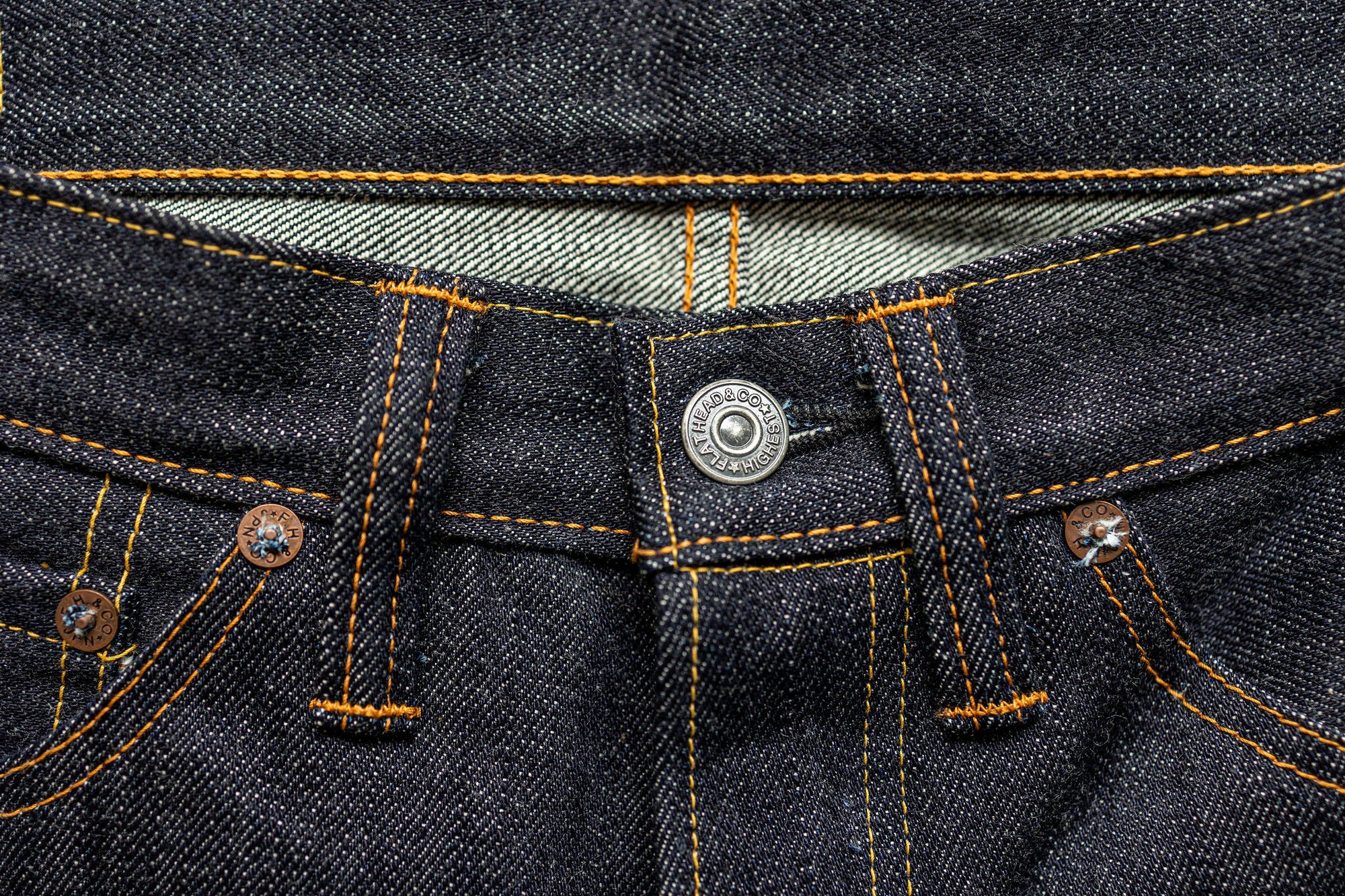 The Flat Head 3004 Straight Tapered - 14.5oz Selvedge Denim (Unsanforized)