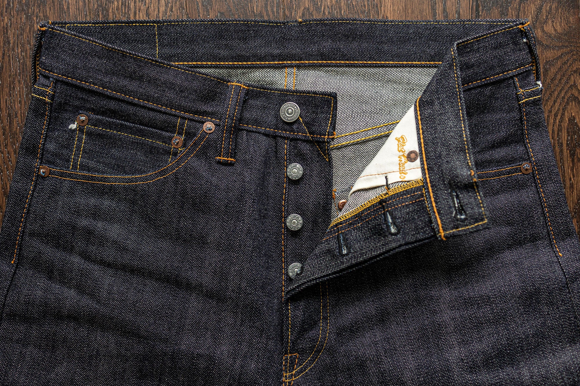The Flat Head 3004 Straight Tapered - 14.5oz Selvedge Denim (Unsanforized)