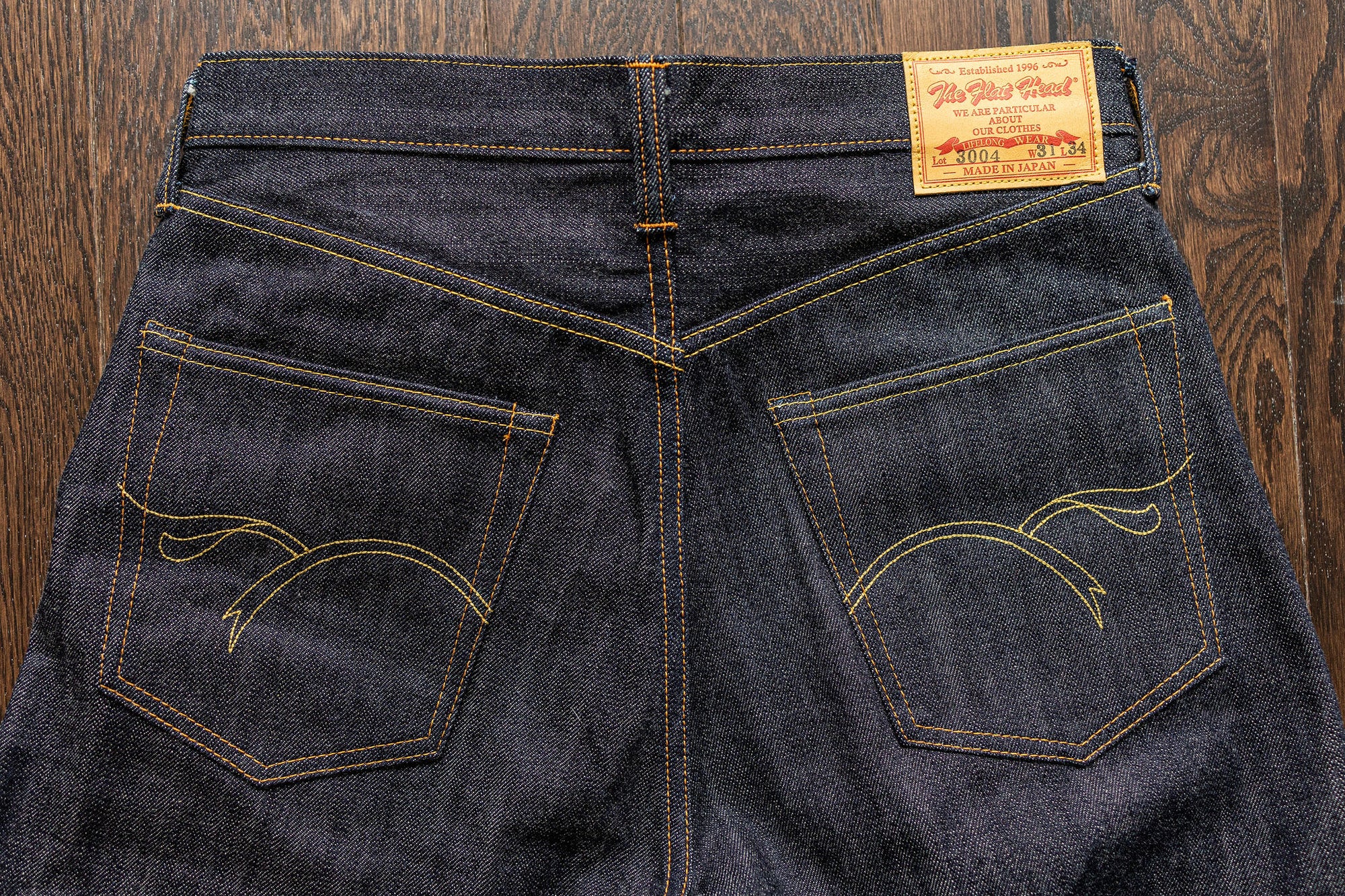 The Flat Head 3004 Straight Tapered - 14.5oz Selvedge Denim (Unsanforized)