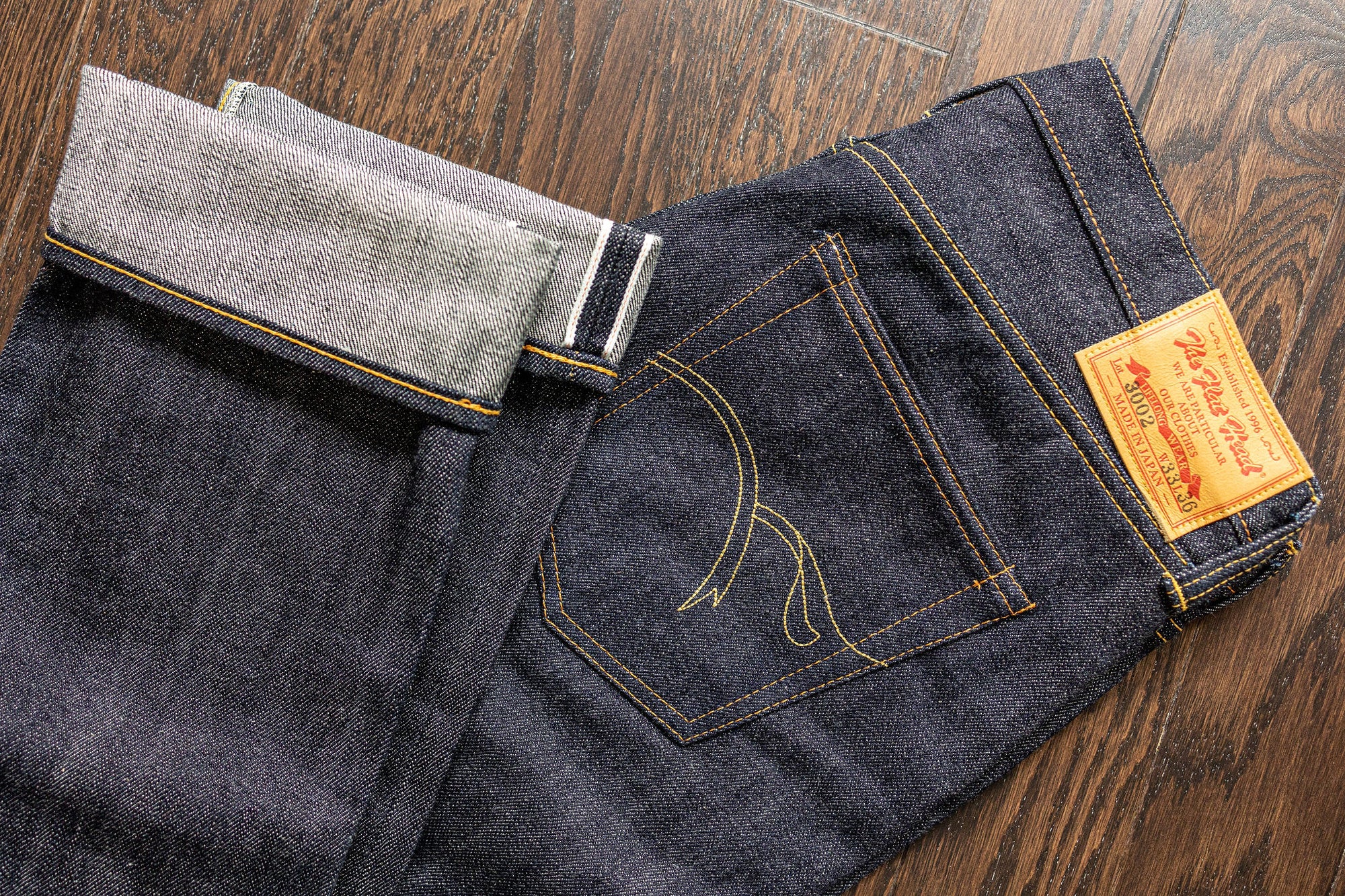 The Flat Head 3002 Slim Tapered - 14.5oz Selvedge Denim (Unsanforized)