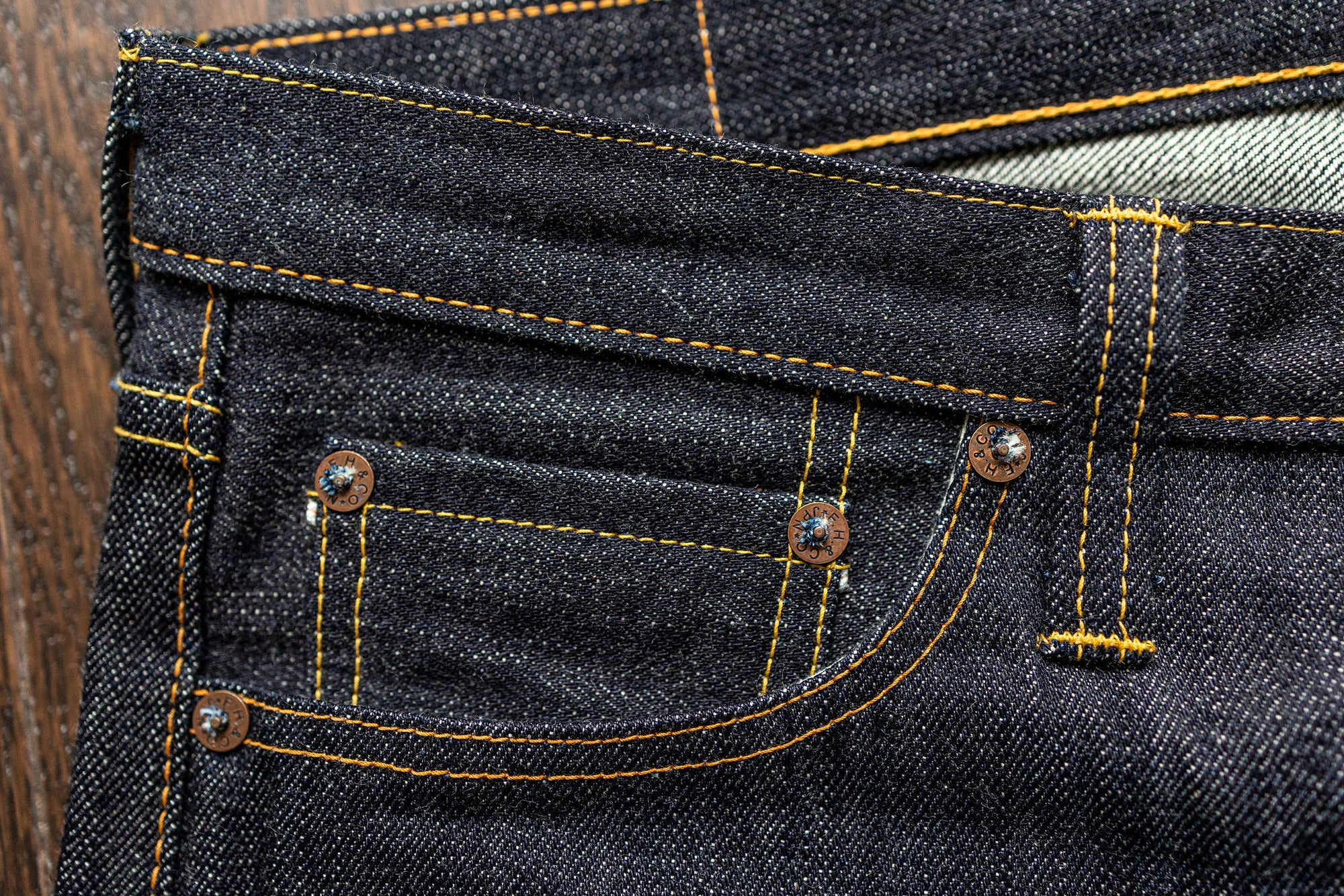The Flat Head 3002 Slim Tapered - 14.5oz Selvedge Denim (Unsanforized)