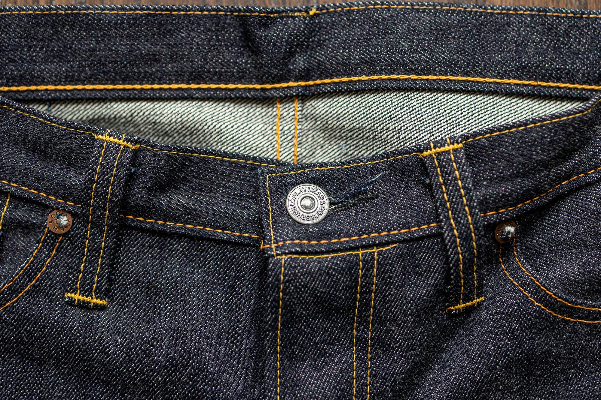The Flat Head 3002 Slim Tapered - 14.5oz Selvedge Denim (Unsanforized)
