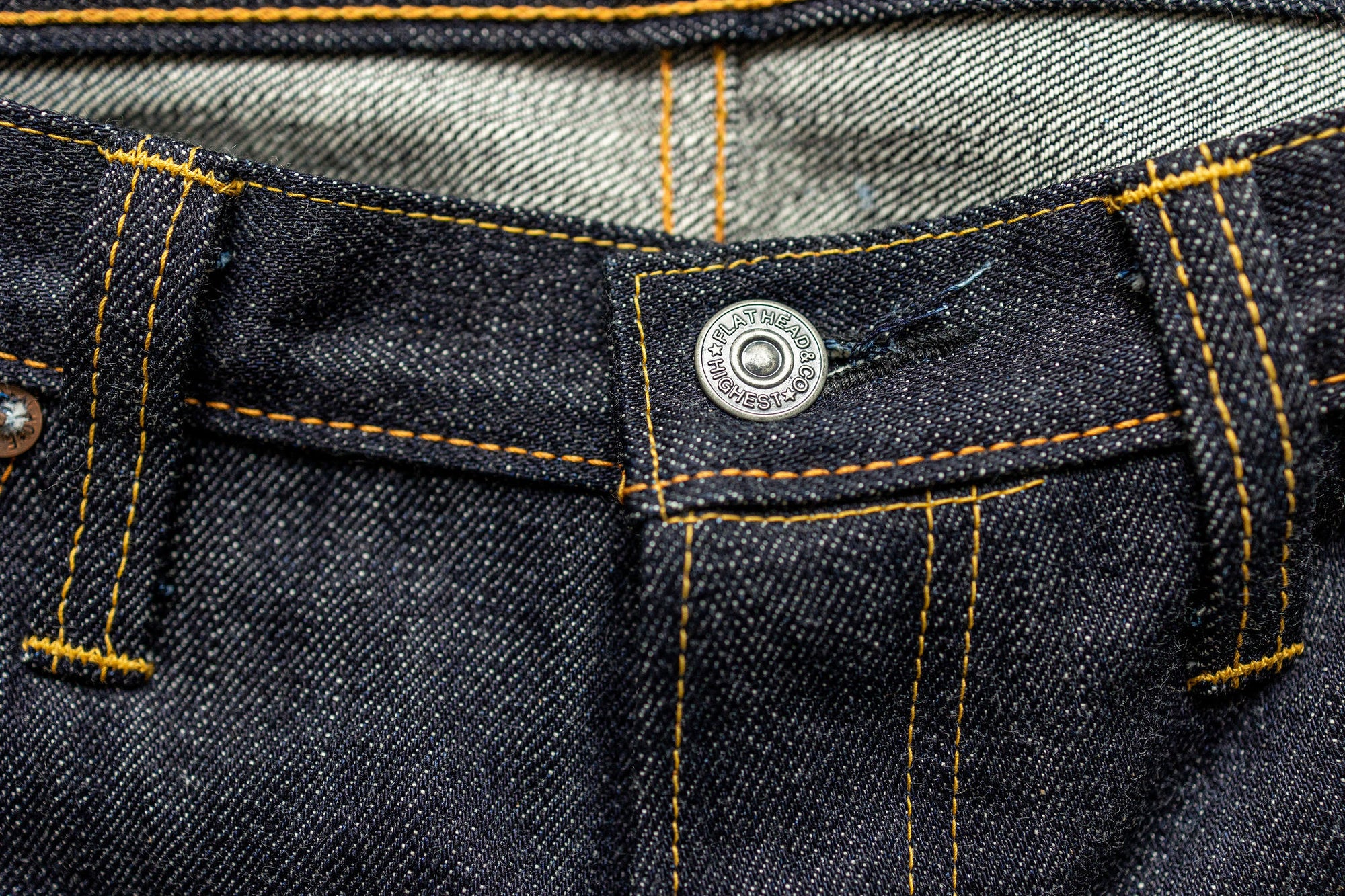 The Flat Head 3002 Slim Tapered - 14.5oz Selvedge Denim (Unsanforized)