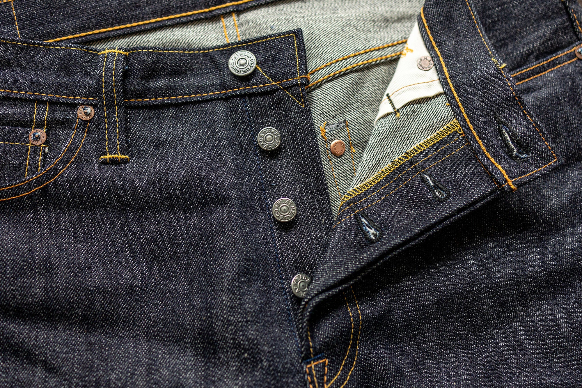 The Flat Head 3002 Slim Tapered - 14.5oz Selvedge Denim (Unsanforized)