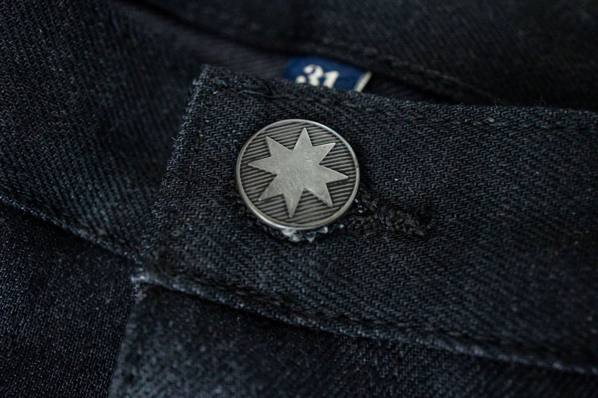 Freenote Cloth Wilkes - Black Grey Denim
