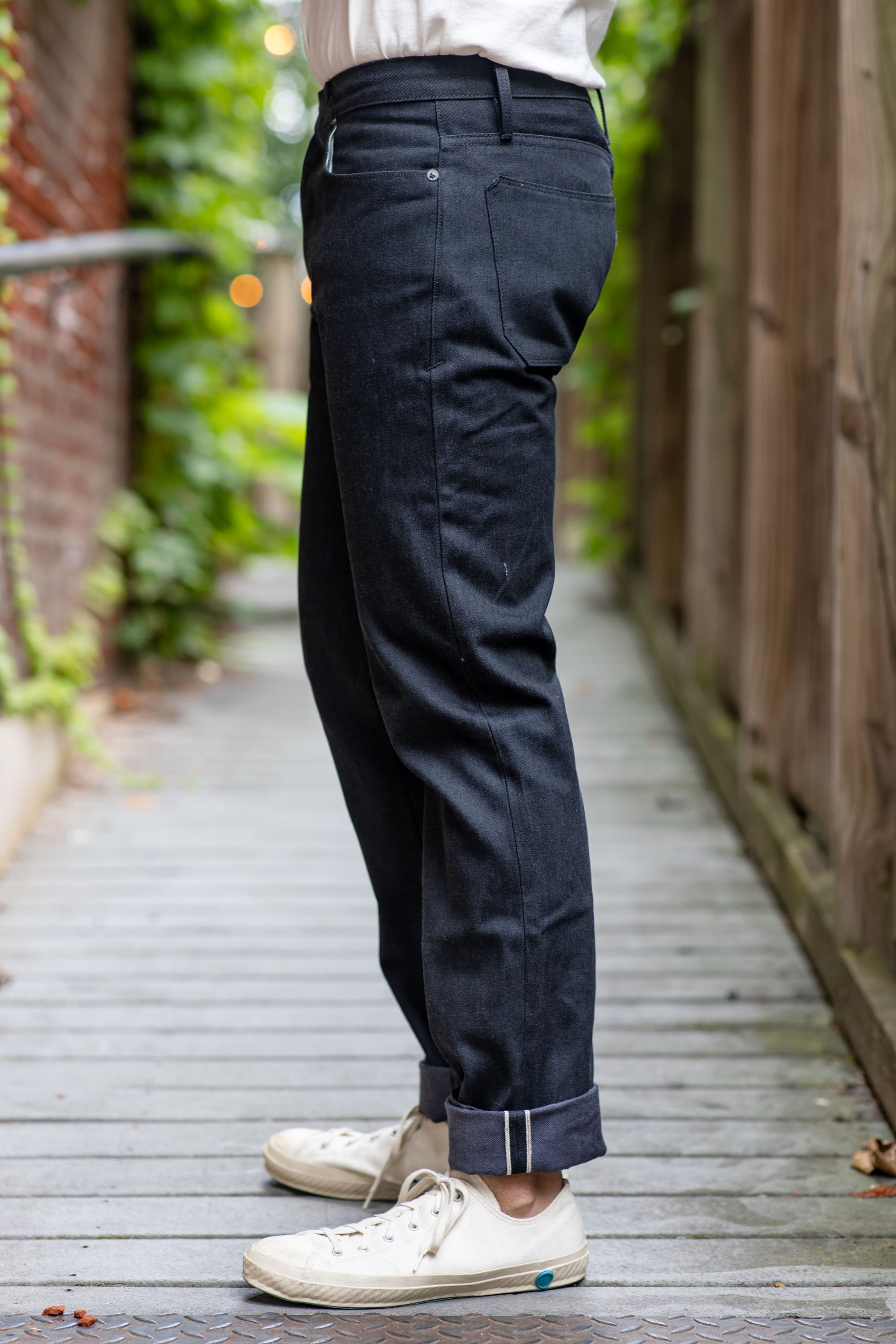 Freenote Cloth Portola Taper - 14.25oz. Black Grey Denim