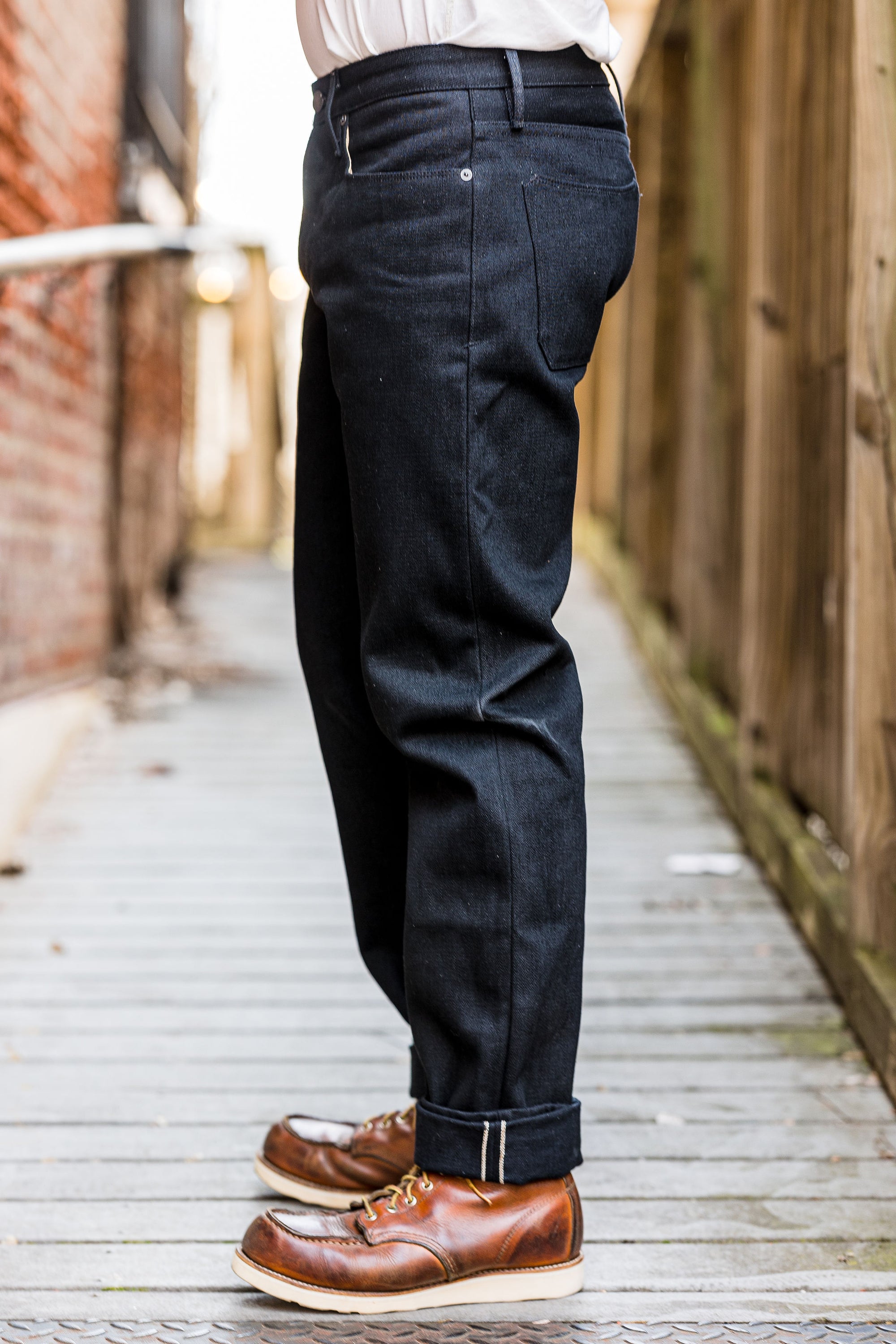 Freenote Cloth Portola - 17oz Black Slub
