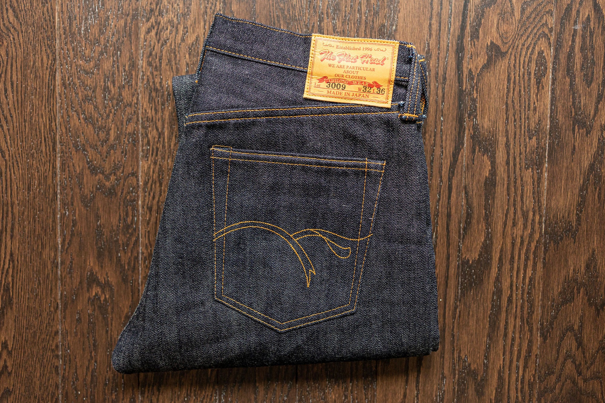 The Flat Head 3009 Slim Straight - 14.5oz Selvedge Denim (Unsanforized)