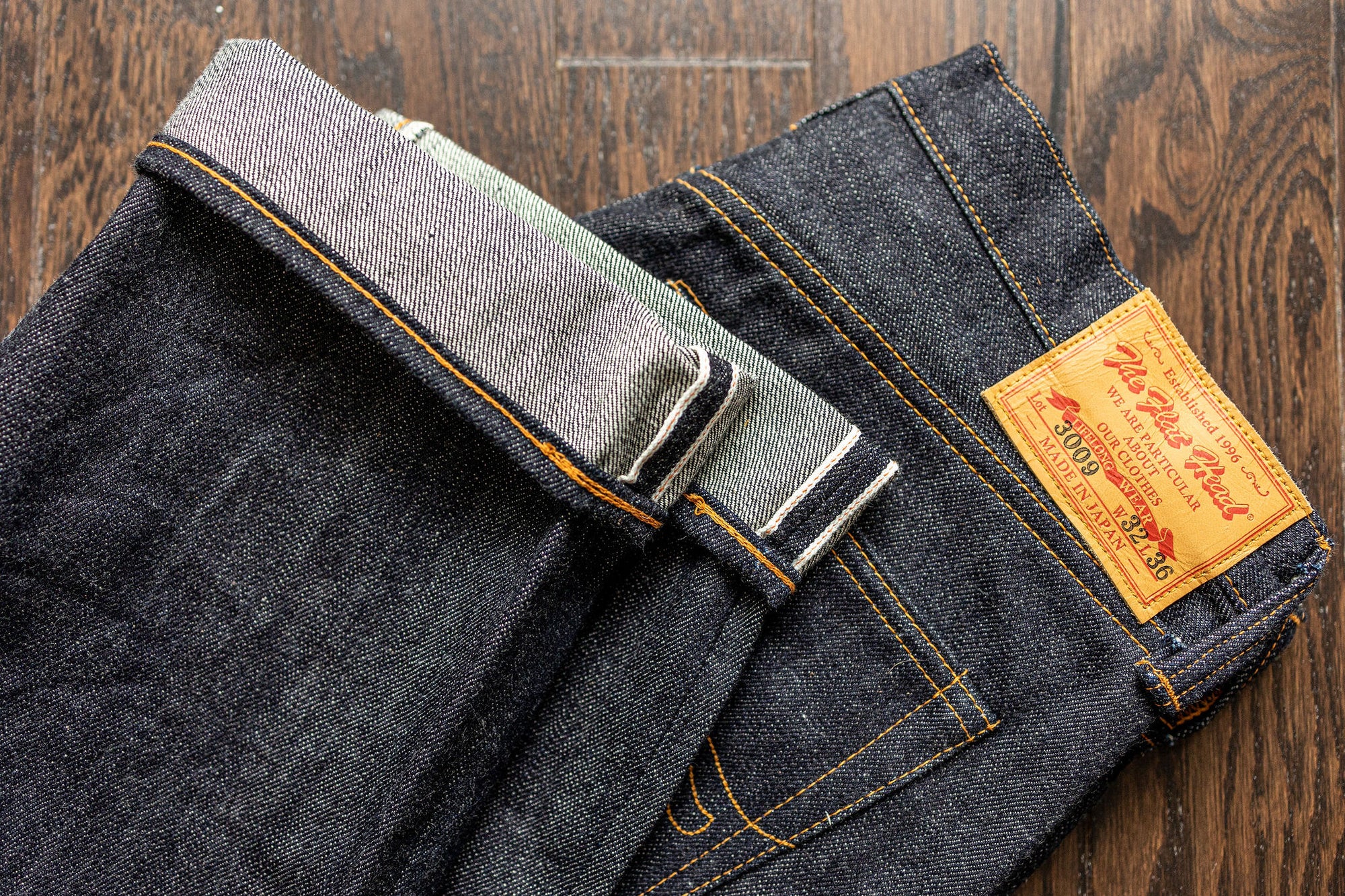The Flat Head 3009 Slim Straight - 14.5oz Selvedge Denim (Unsanforized)
