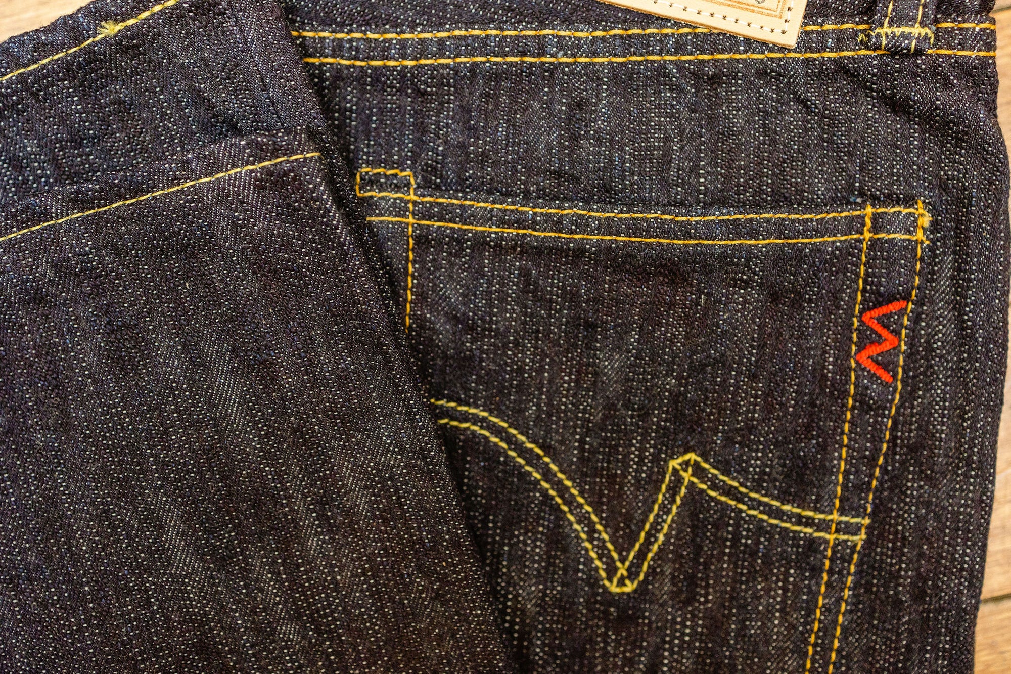 Iron Heart Denim IH-777-SLB 16oz Slubby Selvedge Denim Slim Tapered Cut Jeans - Indigo