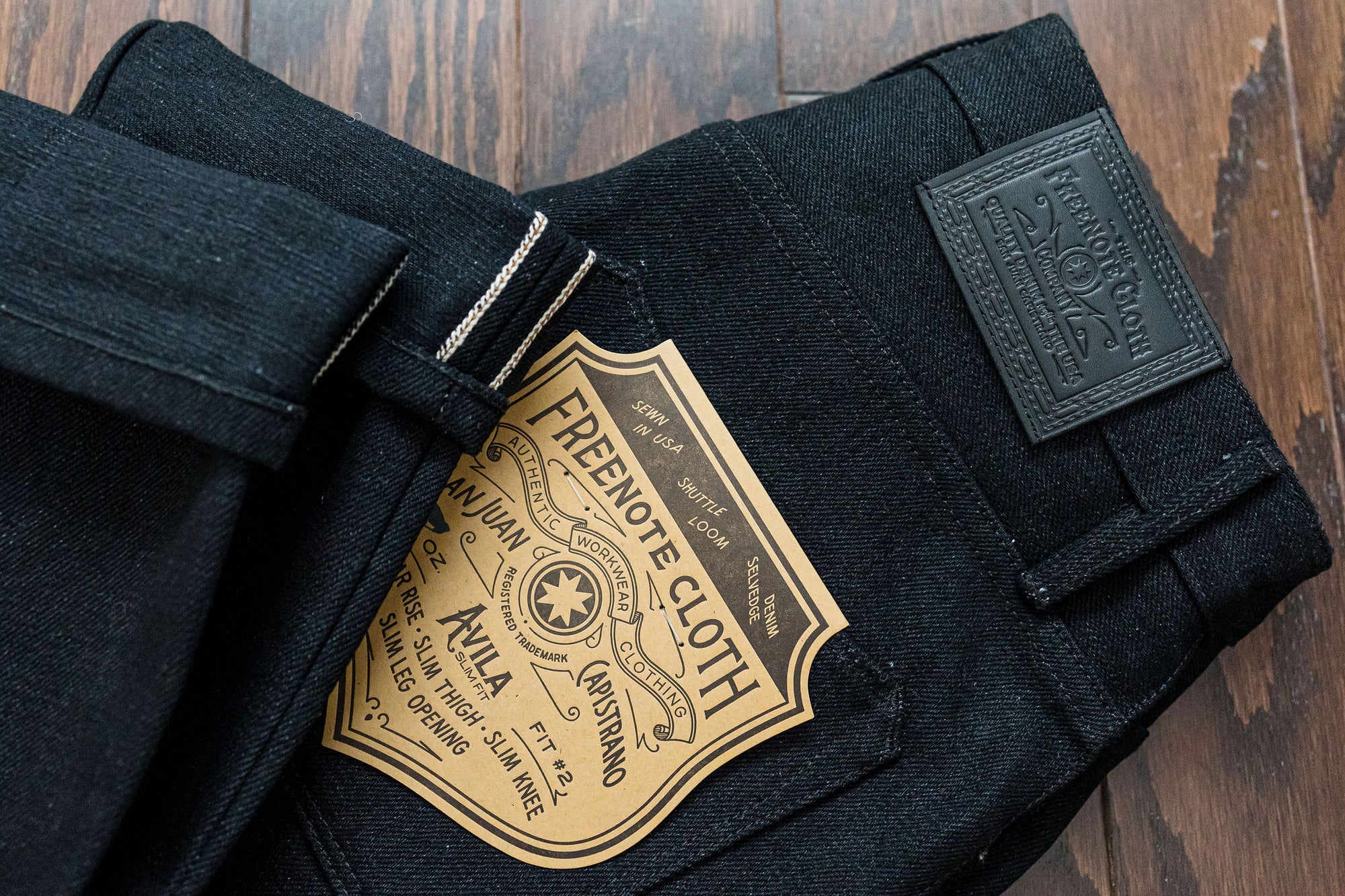 Freenote Cloth Avila - 17oz Black Slub
