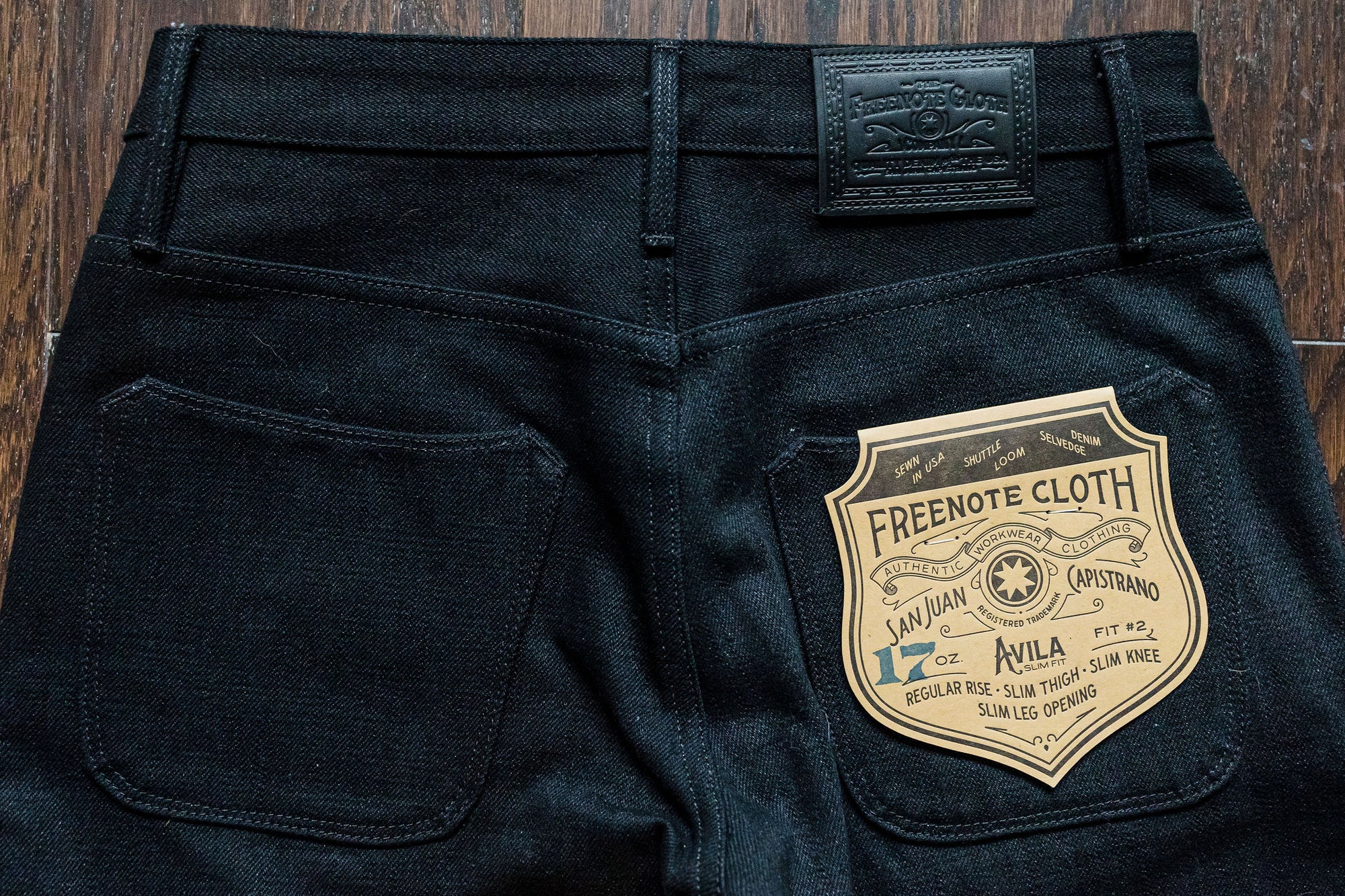 Freenote Cloth Avila - 17oz Black Slub