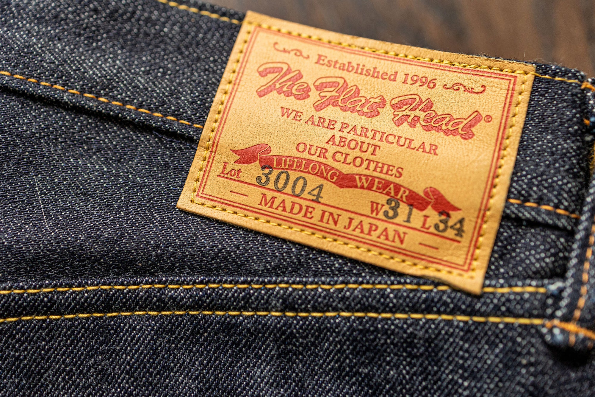 The Flat Head 3004 Straight Tapered - 14.5oz Selvedge Denim (Unsanforized)