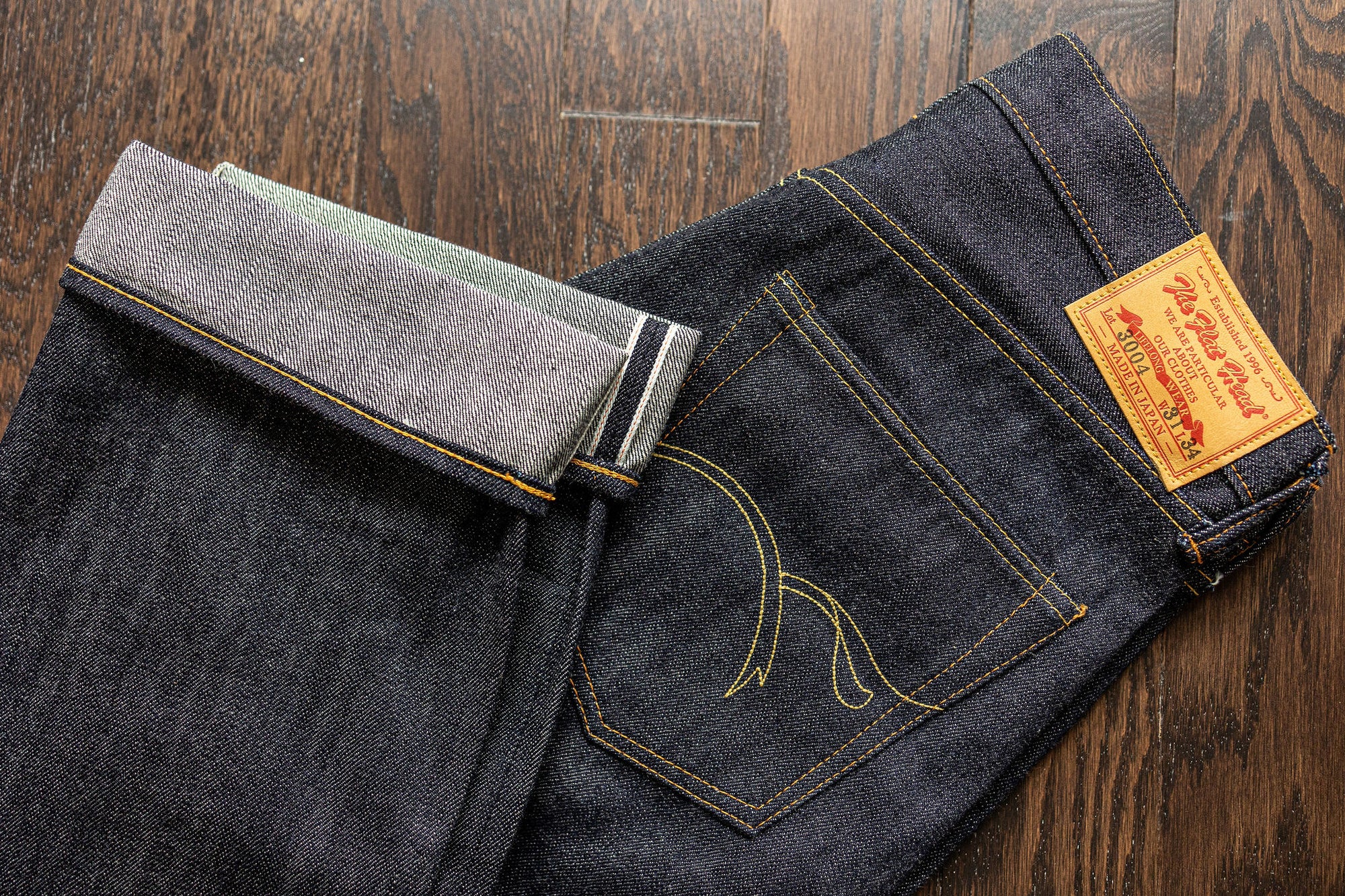 The Flat Head 3004 Straight Tapered - 14.5oz Selvedge Denim (Unsanforized)