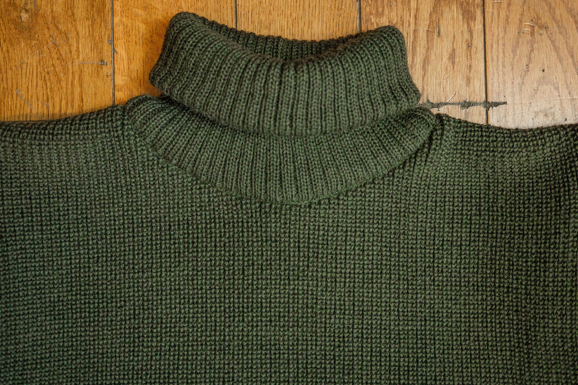 Heimat Textil Boat Roll Neck - Military Green