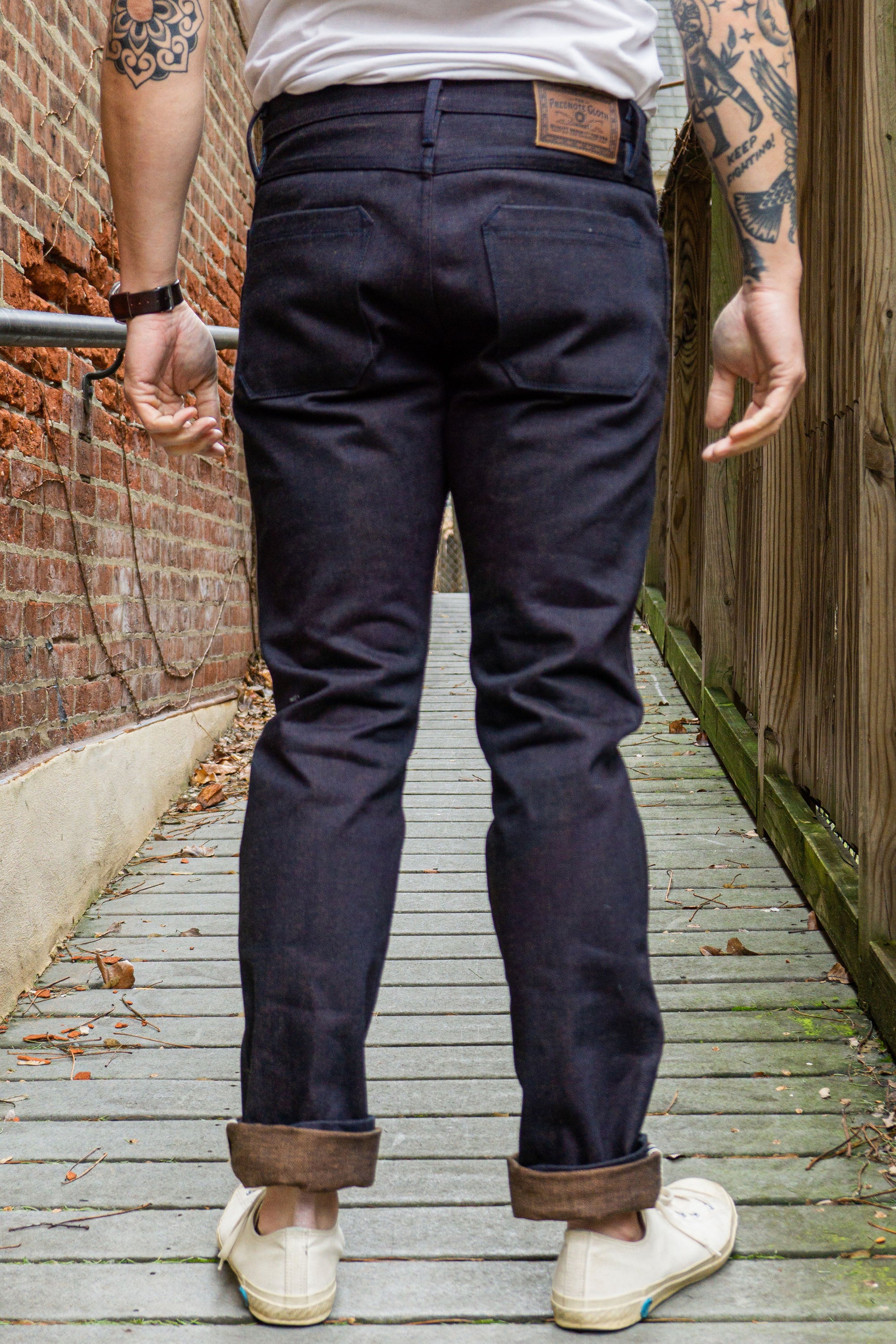 Freenote Cloth Rios - 16oz Blue Brown Denim