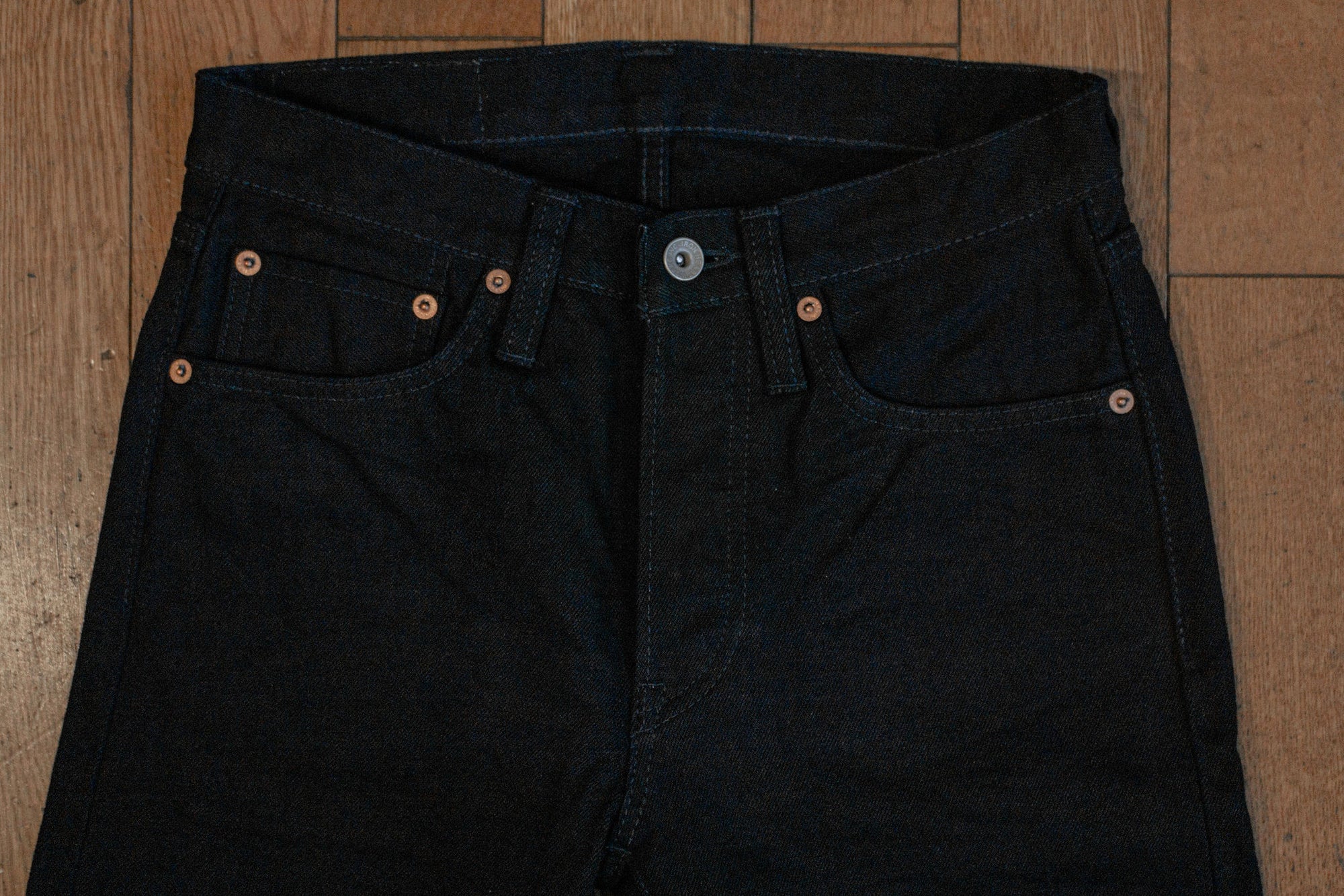 Iron Heart IH-666S-14ii 14oz Selvedge Denim Slim Straight Cut Jeans - Indigo/Indigo