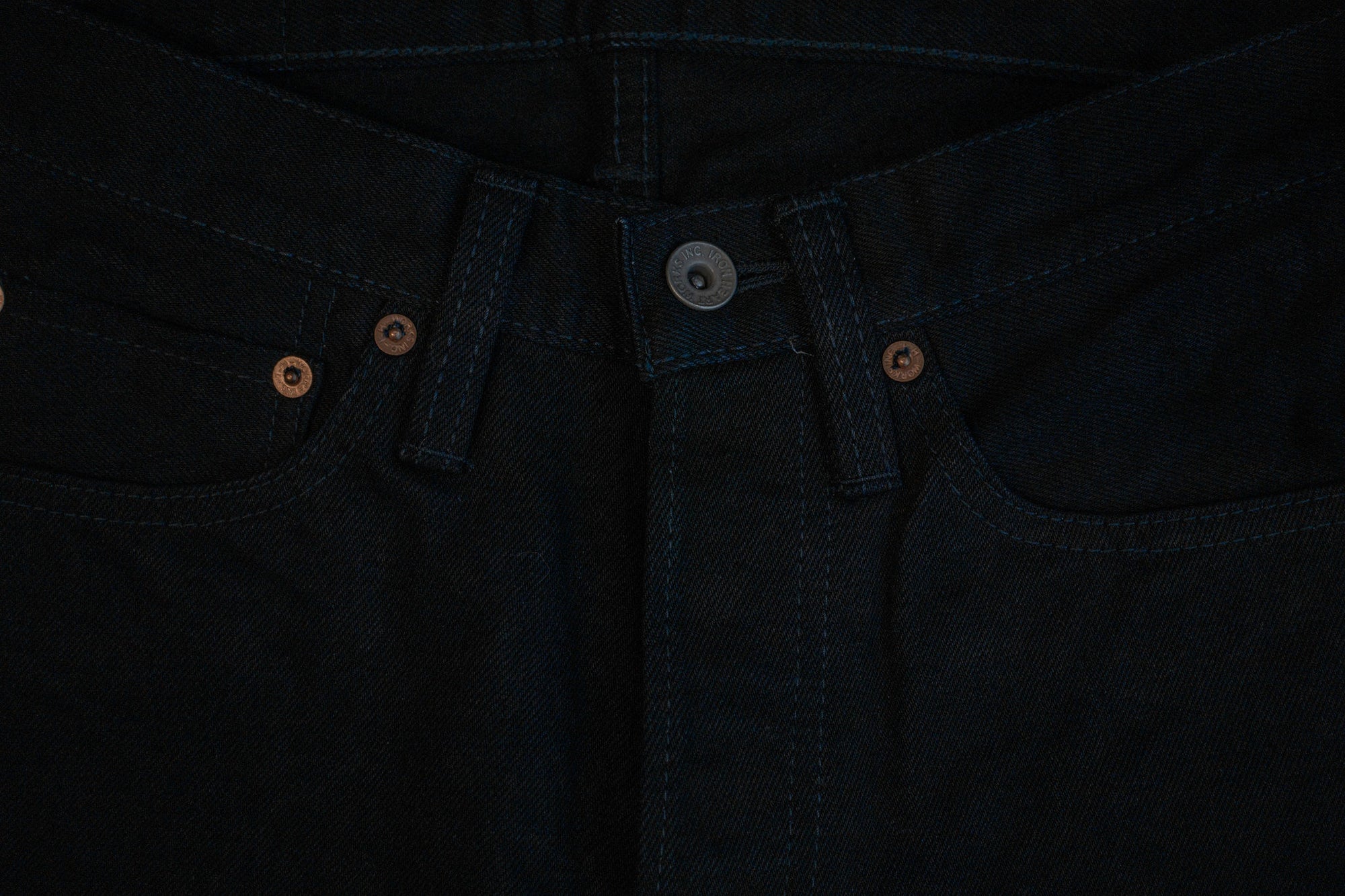 Iron Heart IH-555S-142ii 14oz Selvedge Denim Super Slim Cut Jeans - Indigo/Indigo
