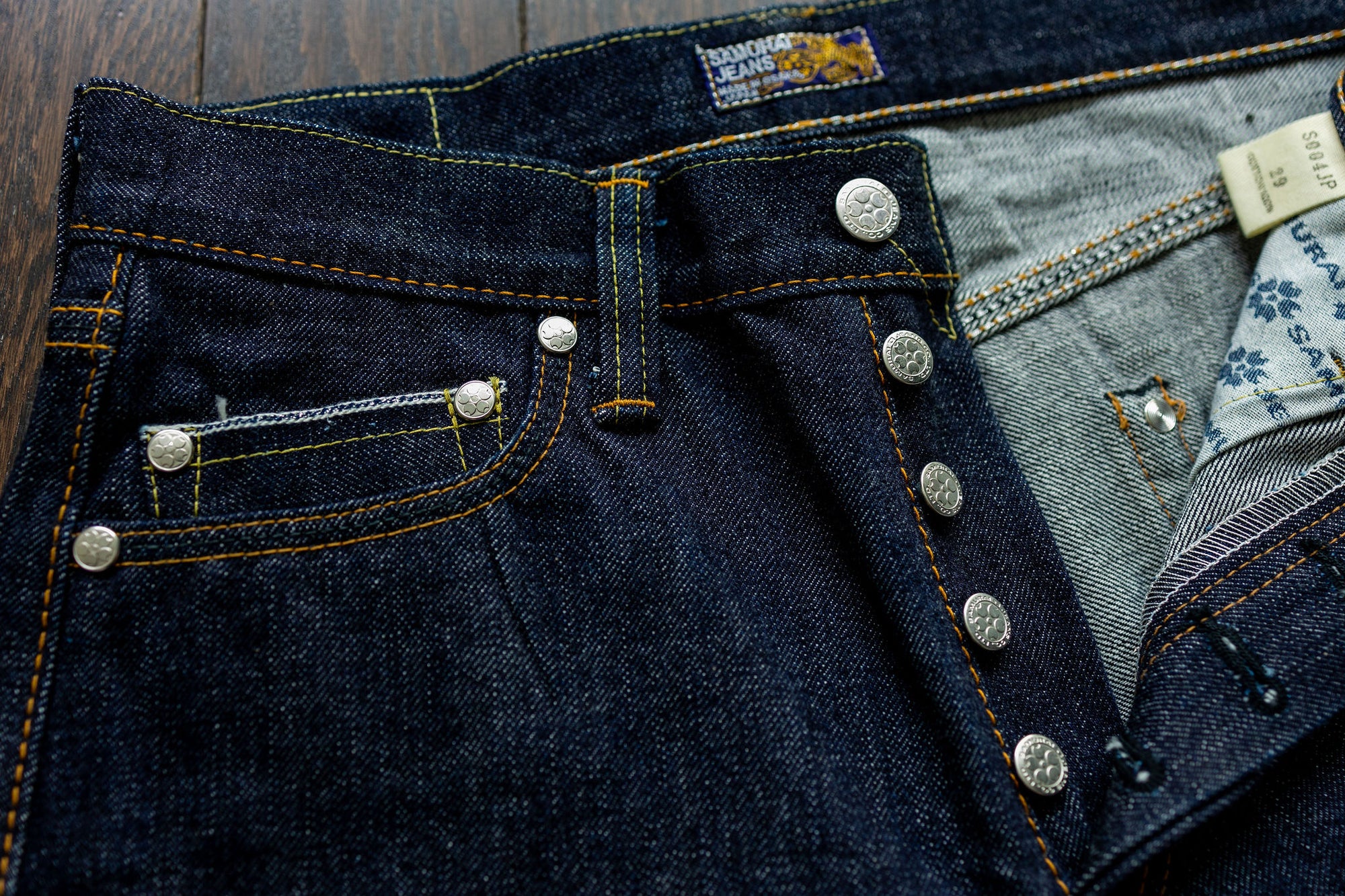 Samurai S004JP 15oz Yamato Series Slim Tapered - One Wash