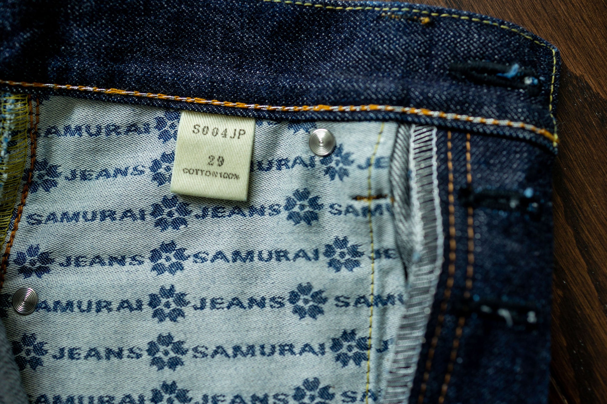 Samurai S004JP 15oz Yamato Series Slim Tapered - One Wash