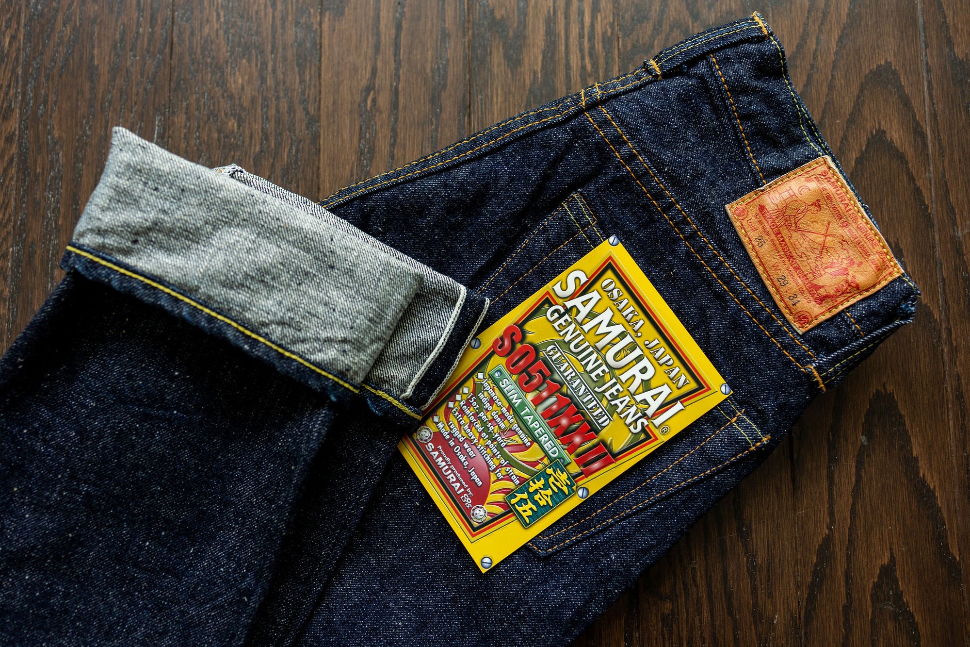 Samurai S0511XXII 15oz Otokogi Selvedge Slim Tapered - One Wash