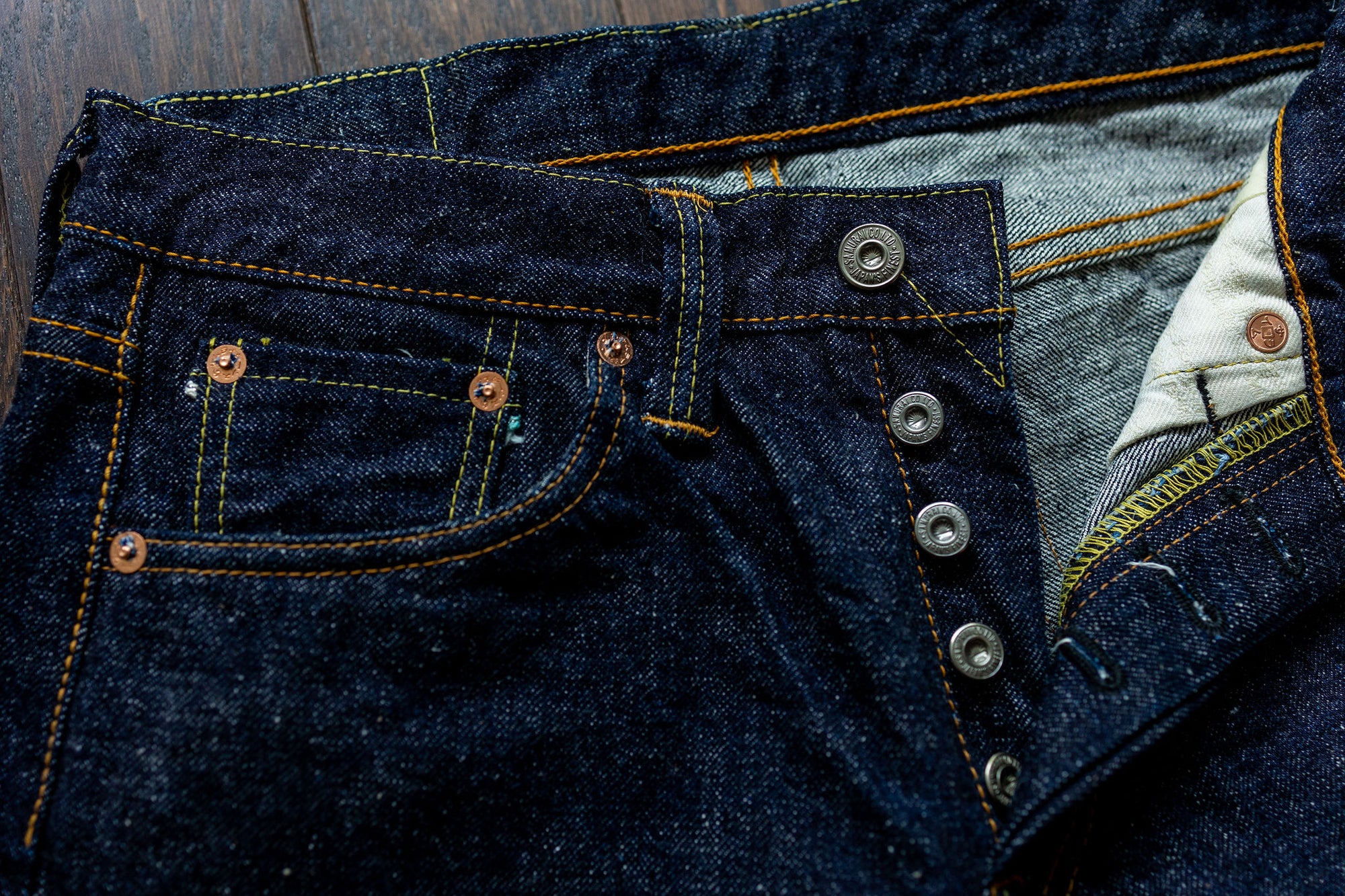 Samurai S0511XXII 15oz Otokogi Selvedge Slim Tapered - One Wash