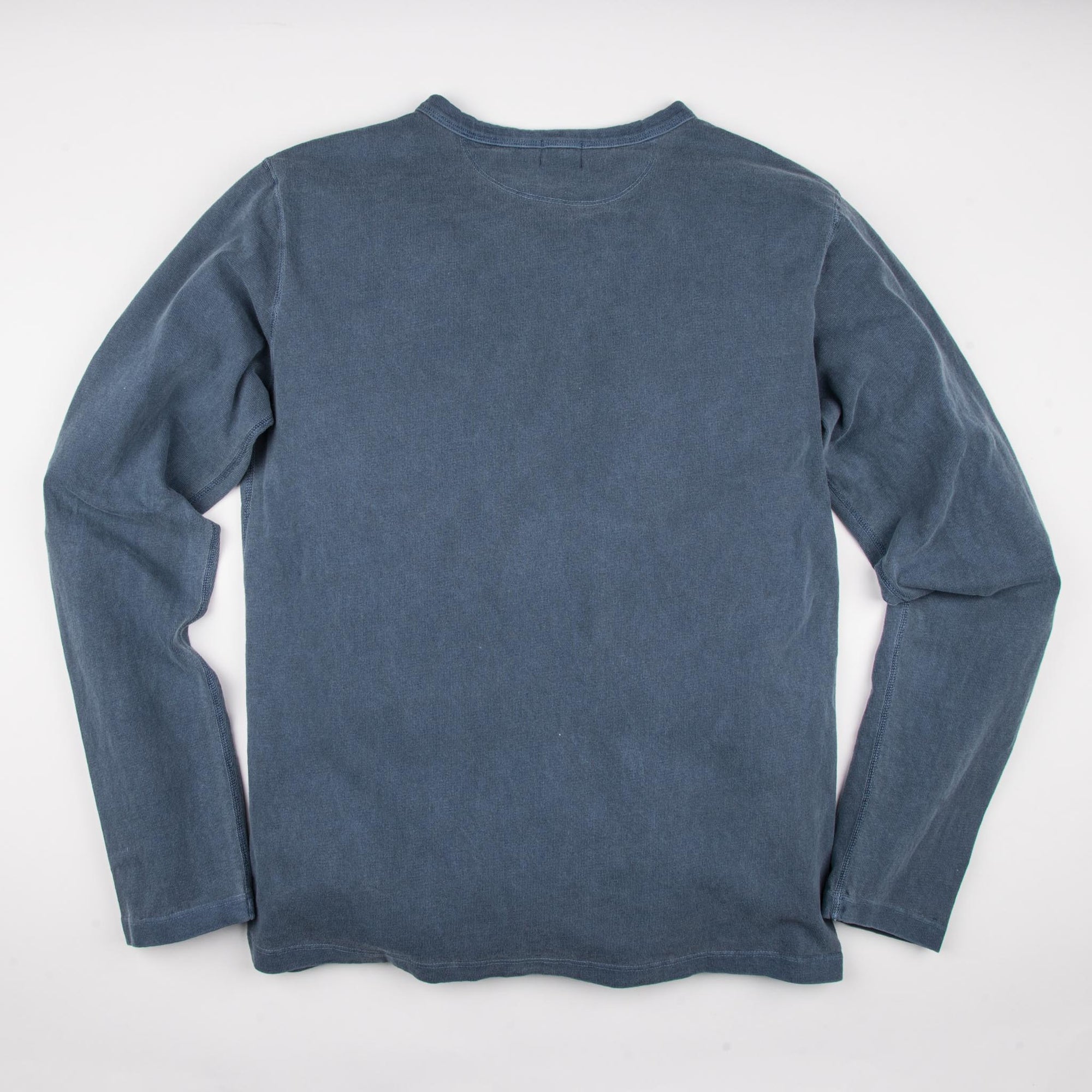 Freenote Cloth 13oz Henley L/S - Faded Blue