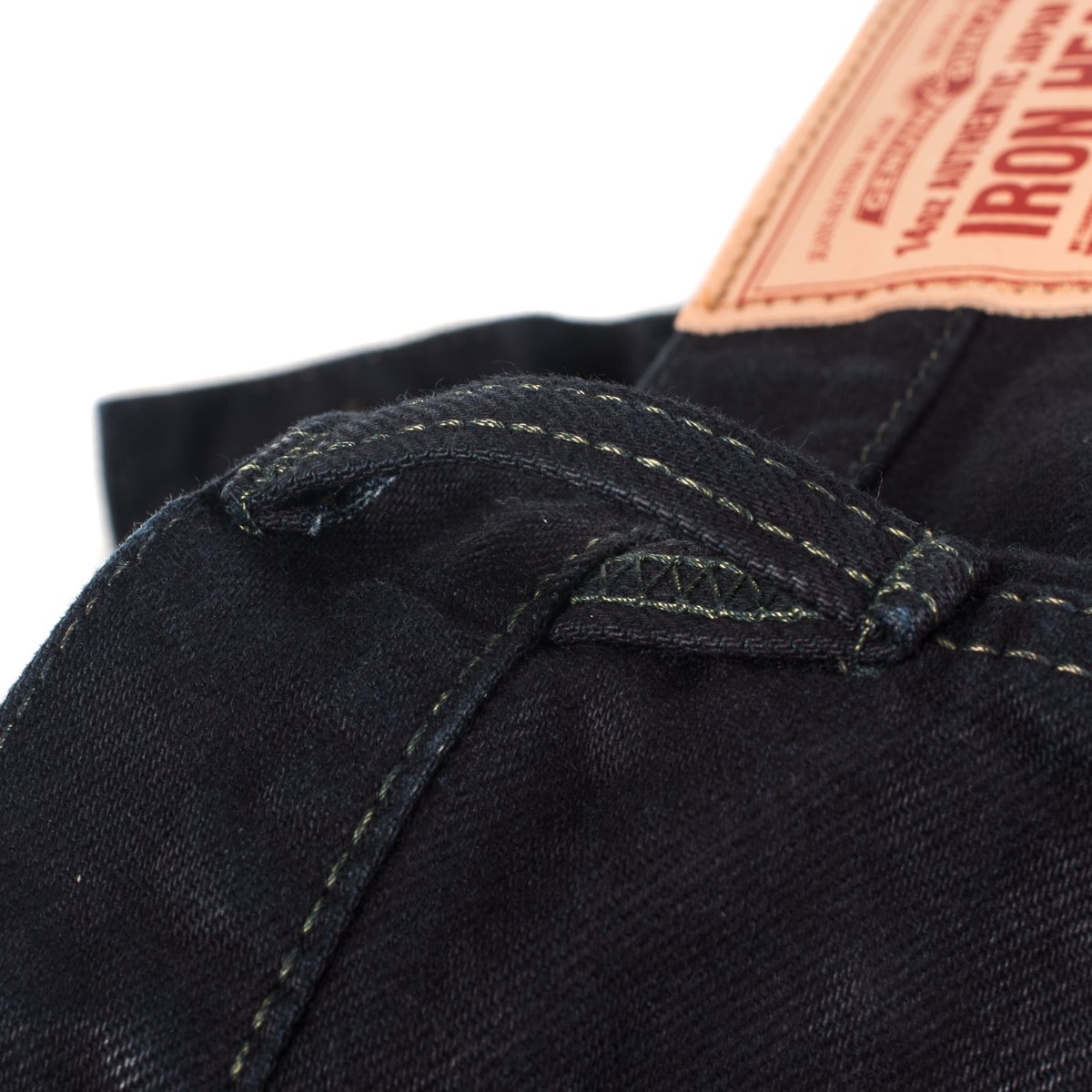 Iron Heart IH-555S-142OD 14oz Selvedge Denim Super Slim - Indigo Overdyed Black