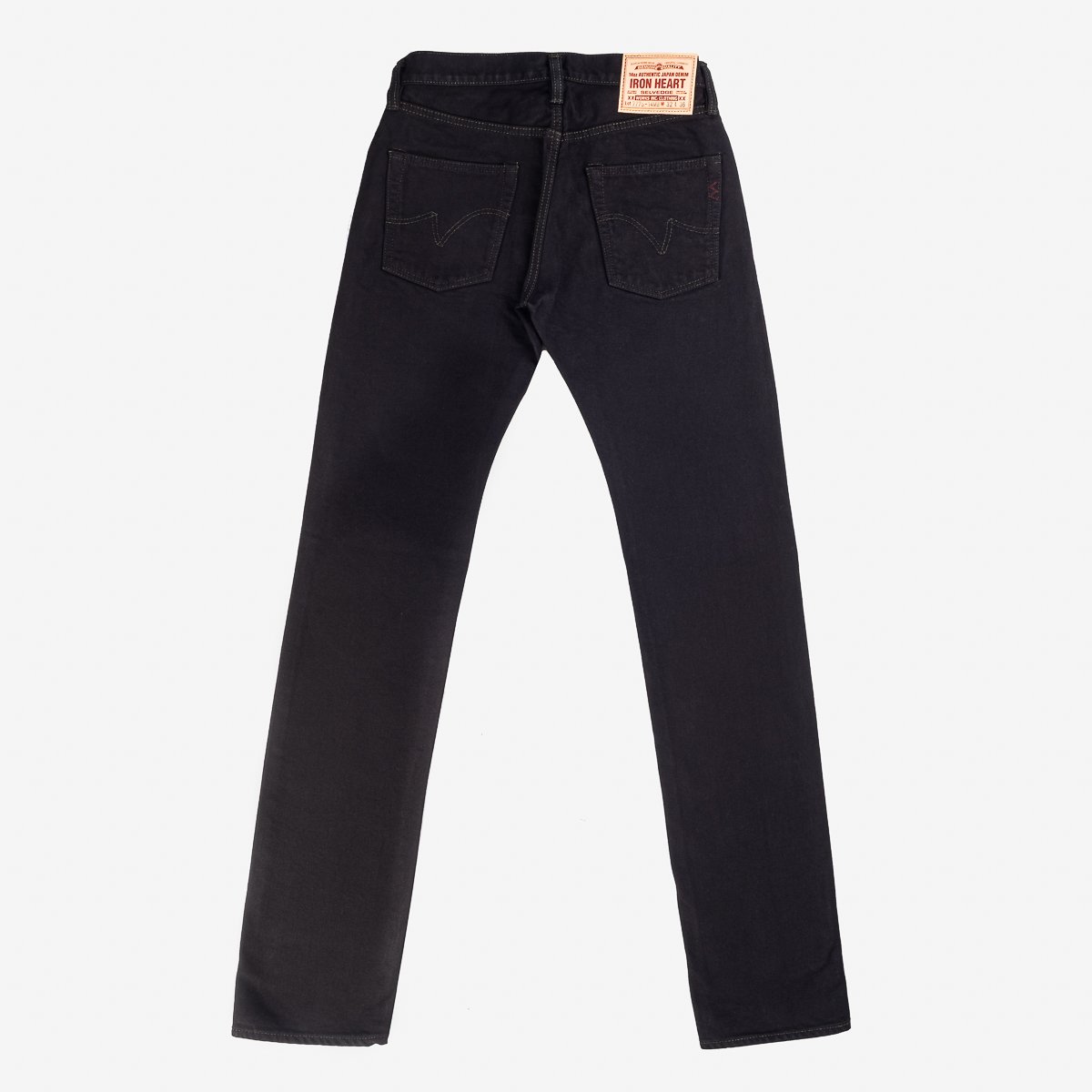 Iron Heart IH-777S-142mb 14oz Selvedge Denim Slim Tapered - Mad Black