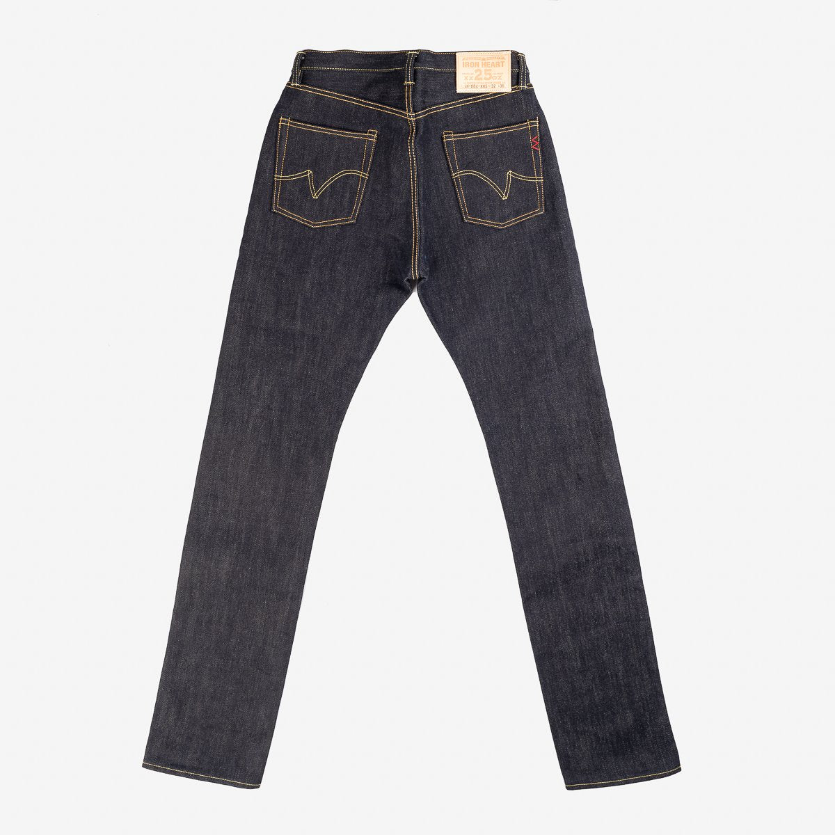 Iron Heart IH-888-XHS 25oz Selvedge Denim Medium/High Rise Tapered Cut Jeans - Indigo