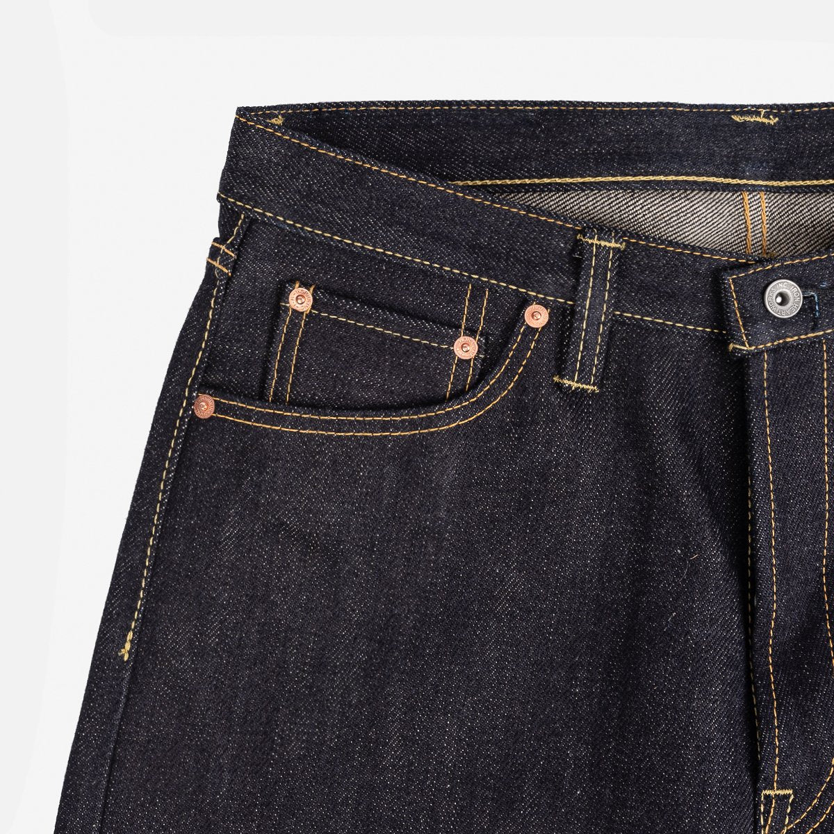 Iron Heart IH-888-XHS 25oz Selvedge Denim Medium/High Rise Tapered Cut Jeans - Indigo