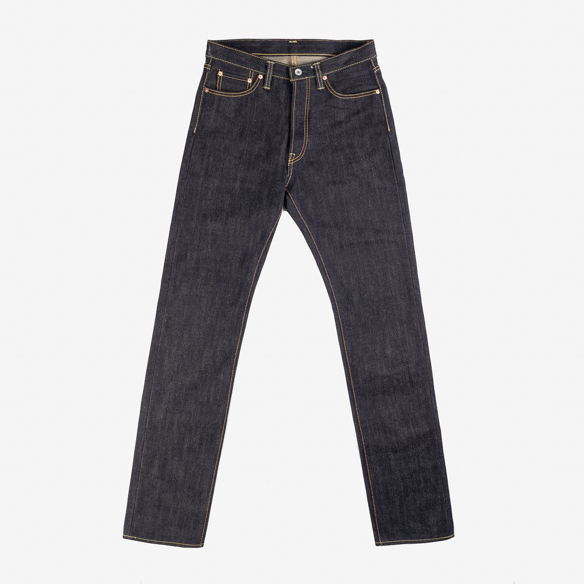 Iron Heart IH-888-XHS 25oz Selvedge Denim Medium/High Rise Tapered Cut Jeans - Indigo
