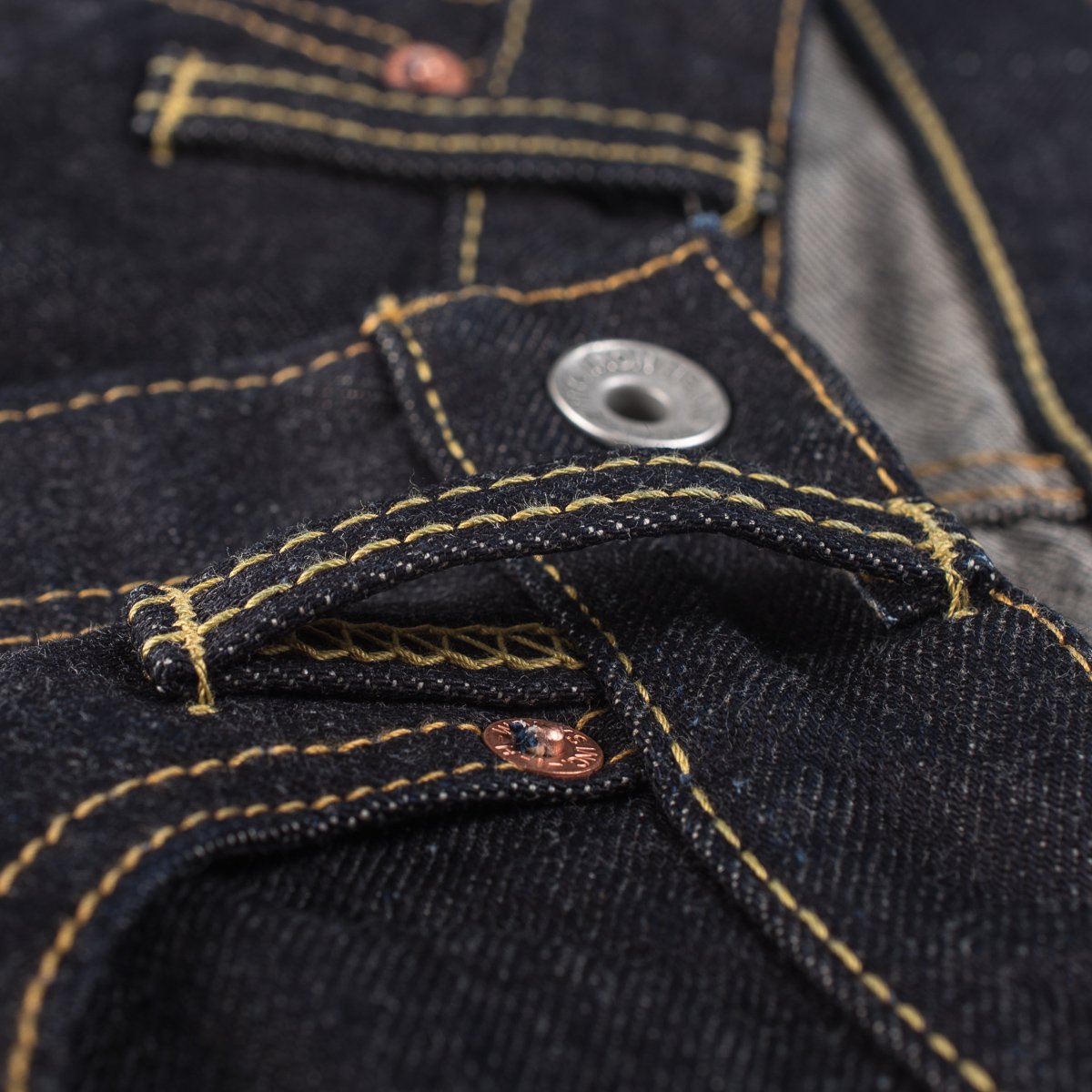 Iron Heart IH-888S-142 14oz Selvedge Denim Medium/High Rise Tapered Cut Jeans - Indigo
