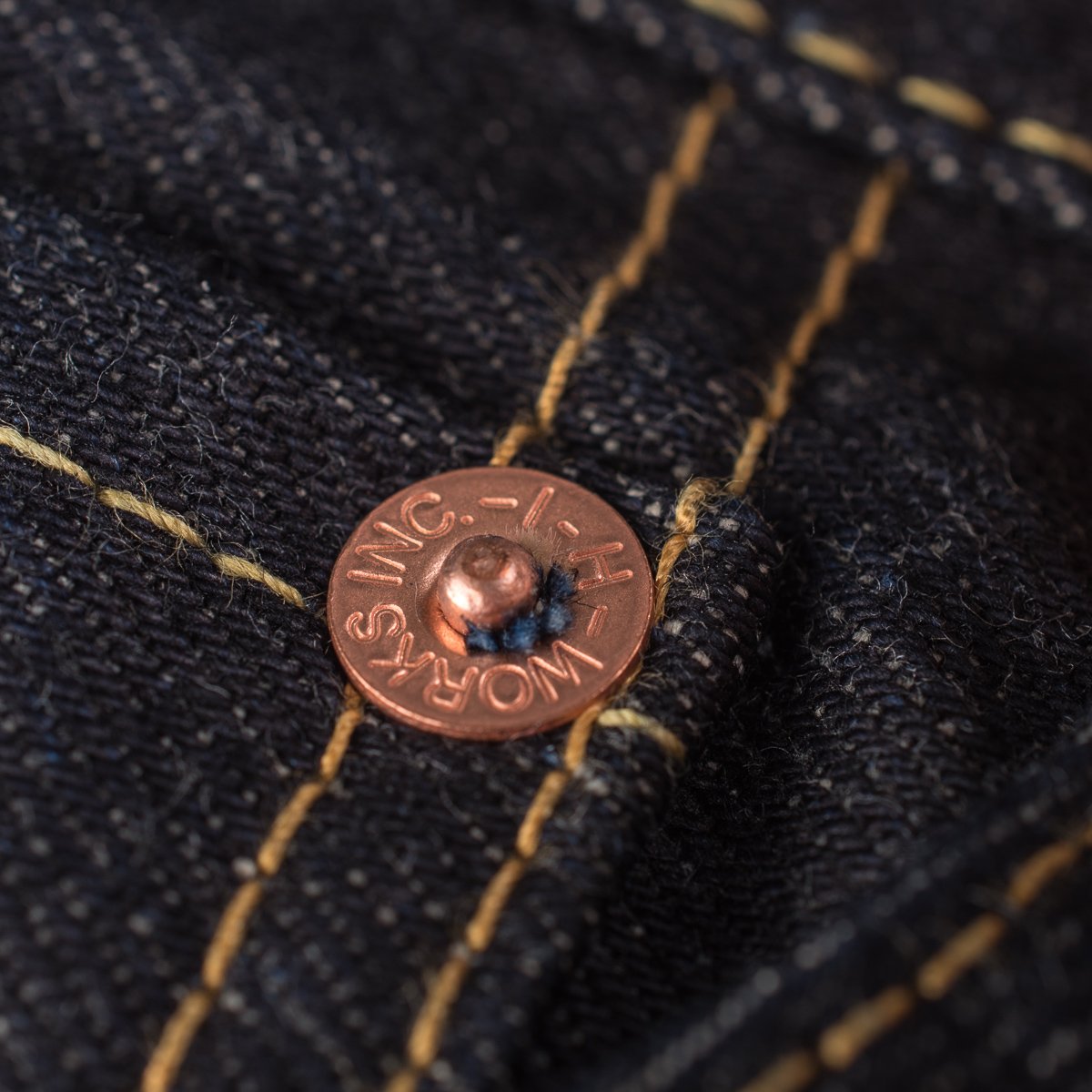 Iron Heart IH-888S-142 14oz Selvedge Denim Medium/High Rise Tapered Cut Jeans - Indigo