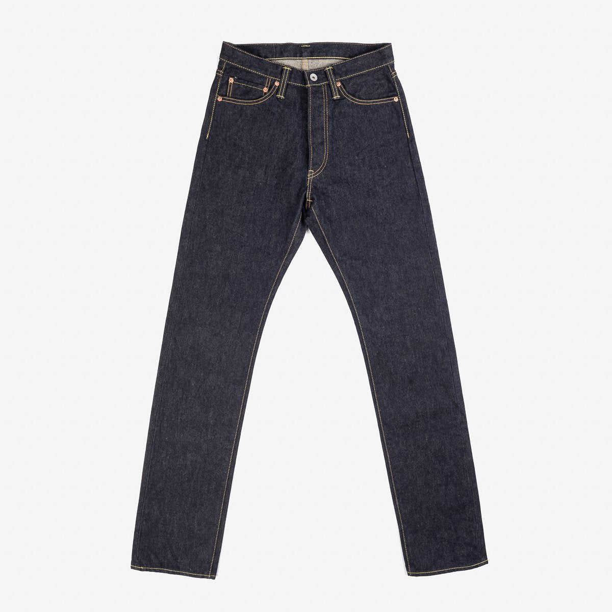 Iron Heart IH-888S-142 14oz Selvedge Denim Medium/High Rise Tapered Cut Jeans - Indigo