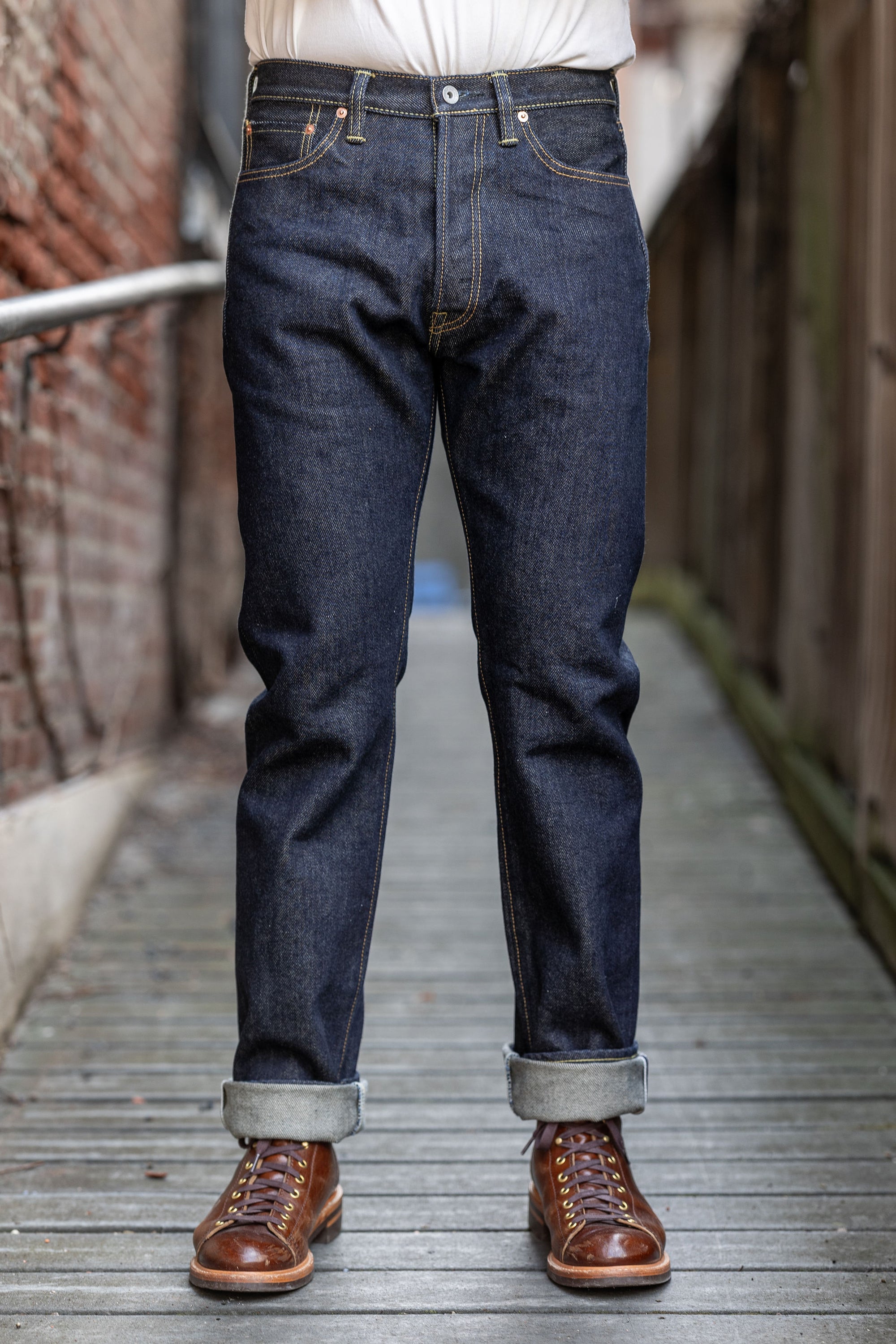 Iron Heart IH-888S-21 Indigo 21oz. Selvedge Denim - Tapered Cut