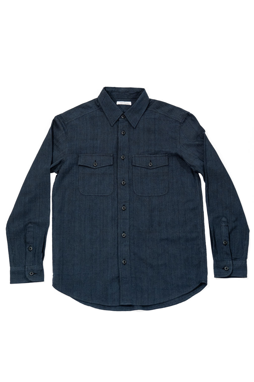 Indi + Ash Smith Workshirt - Indigo / Iron Handwoven End On End