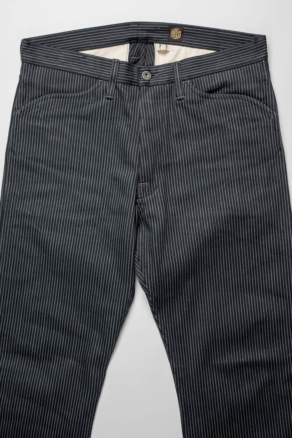 Indigofera Swearengen Pant - Grey/Black Hickory Stripe