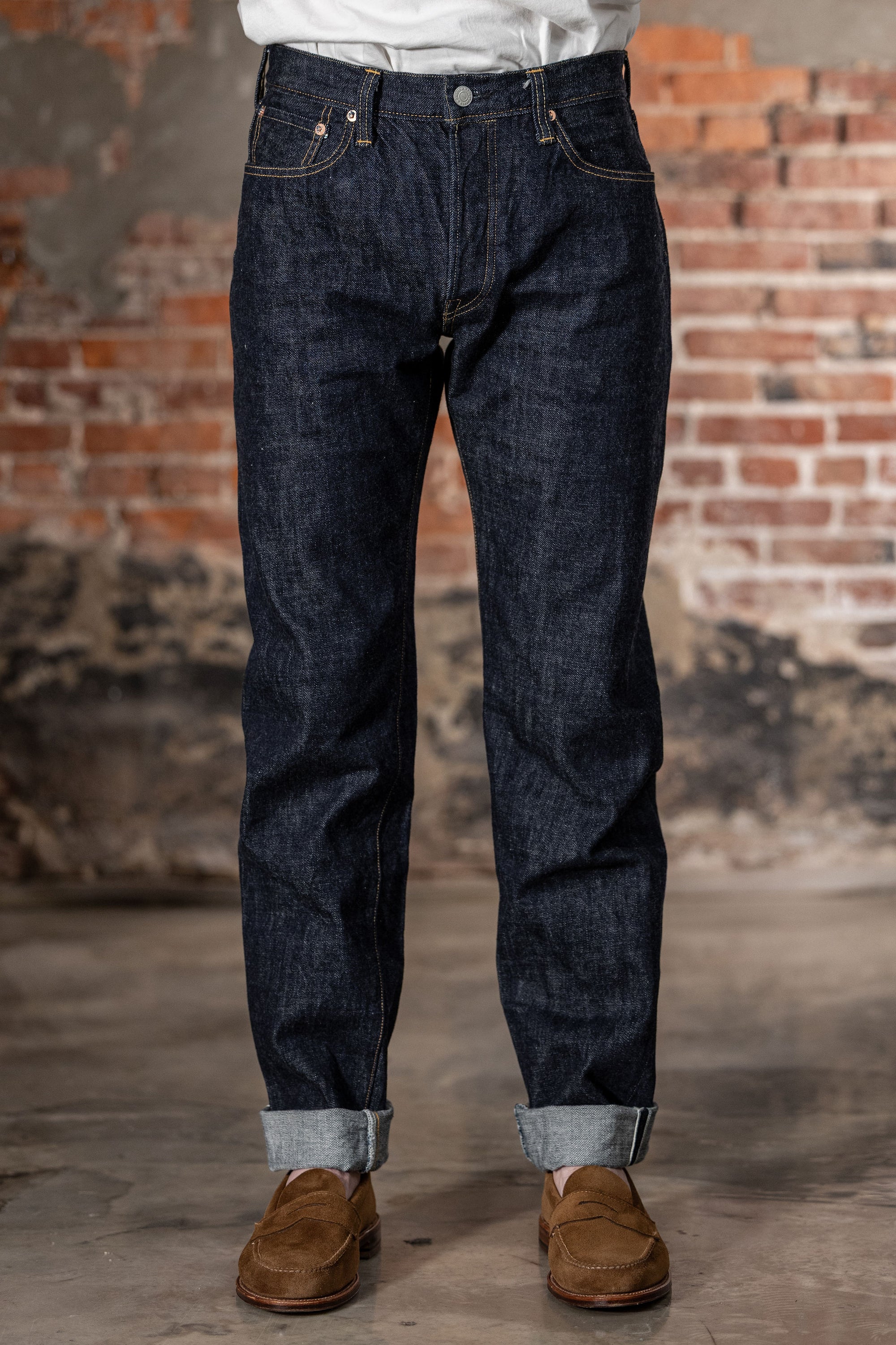 Omoto Denim 0415 13.5oz Denim Straight Fit - Indigo One-Washed