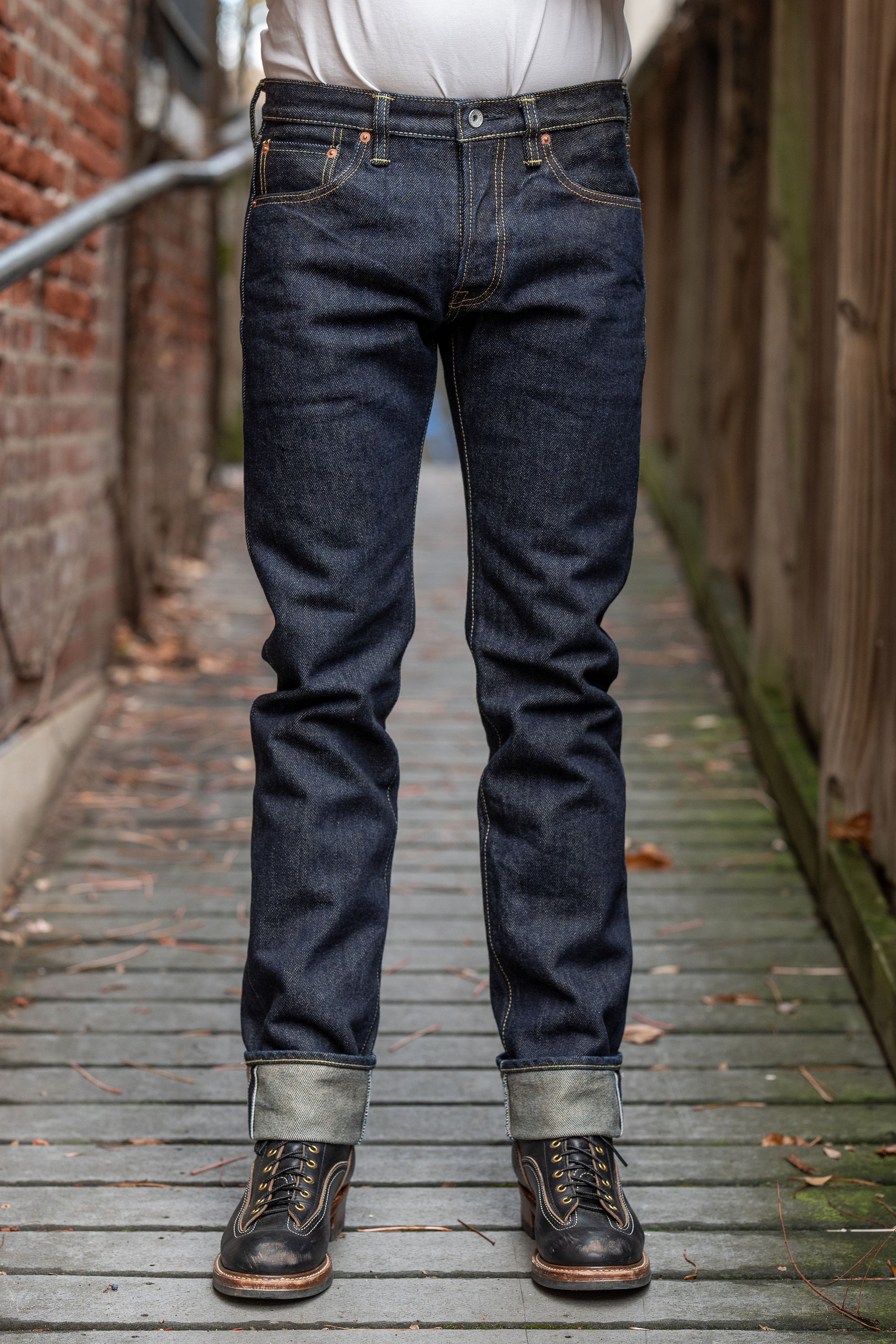 Iron Heart IH-777S-21 Indigo 21oz Selvedge Denim - Super Slim Tapered Cut