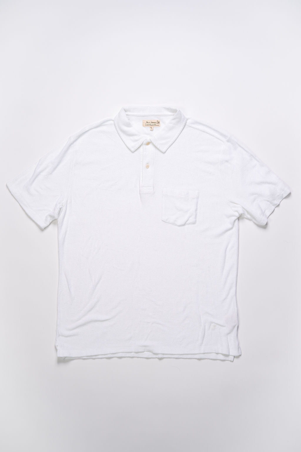 Merz b. Schwanen TPLP02 Good Basic Polo Shirt 4.6oz Terry - White