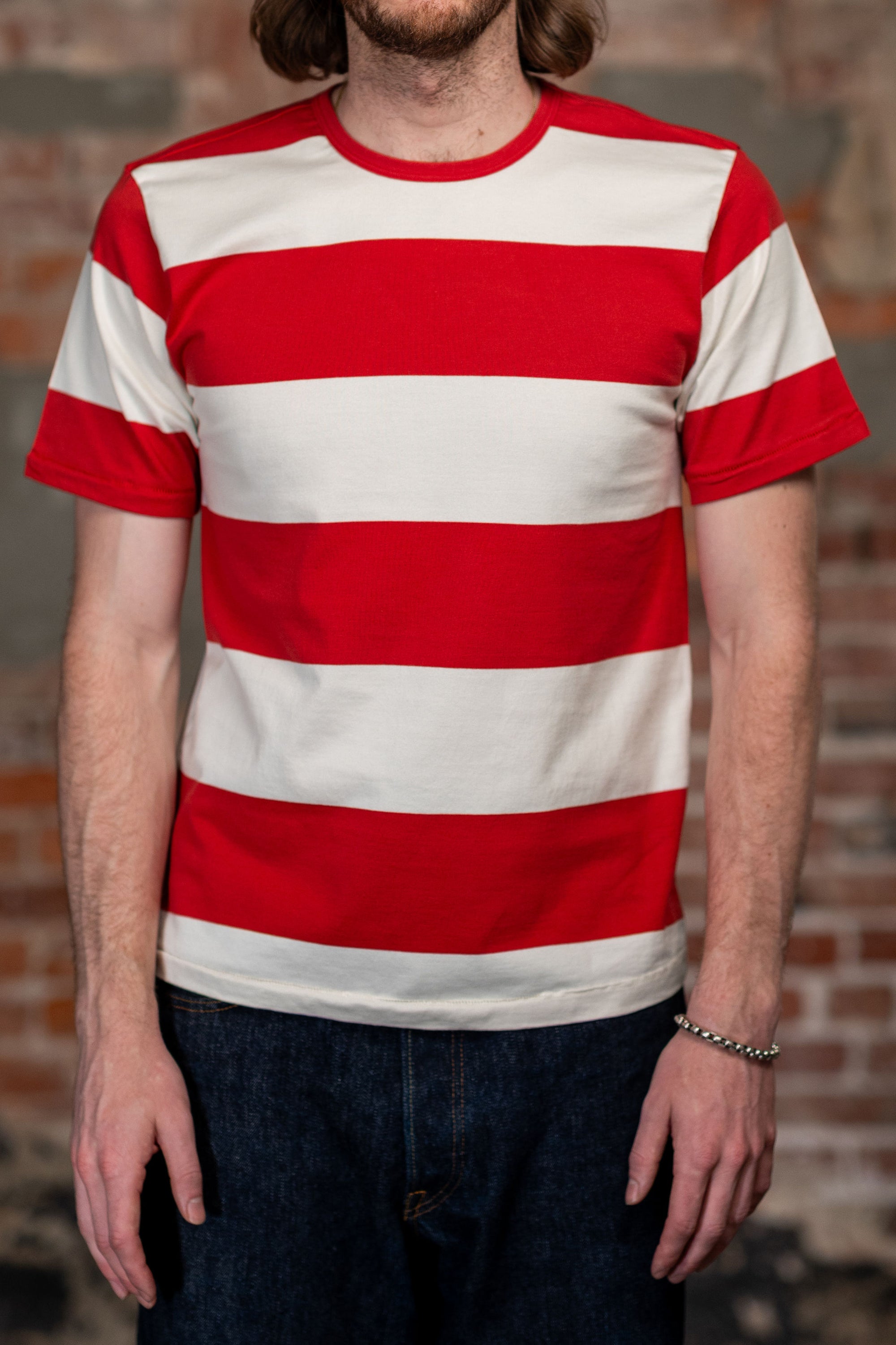 Freenote Cloth Mooch Tee - Red Stripe
