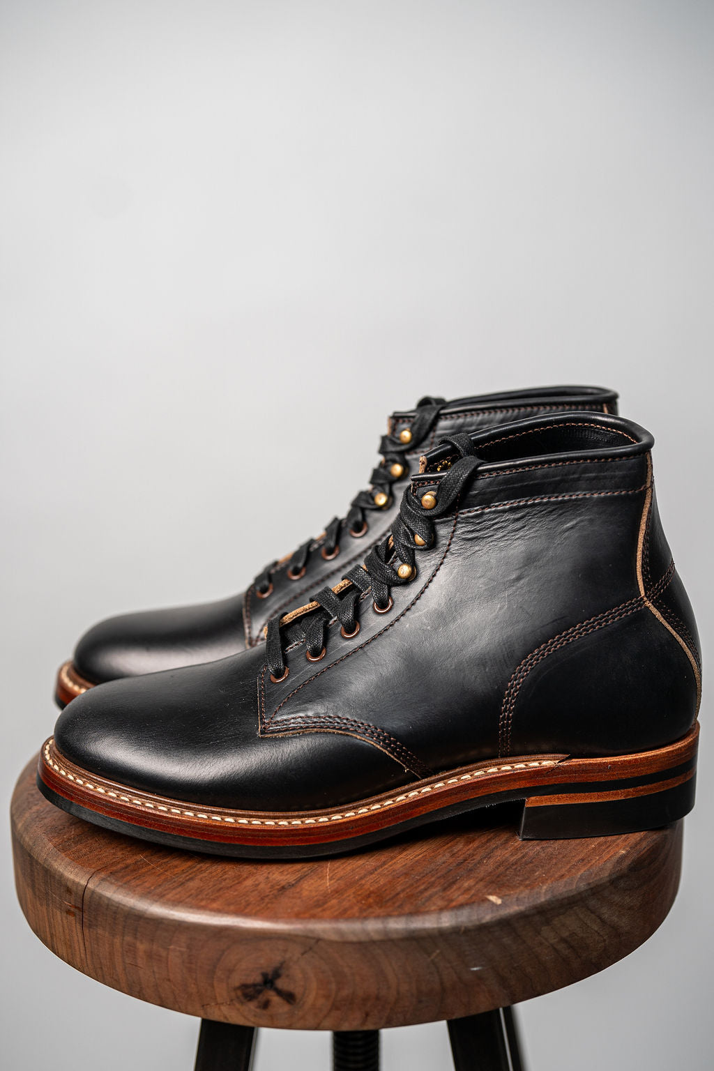 John Lofgren El Capitan Boots - Horween Leather Black Chromexcel